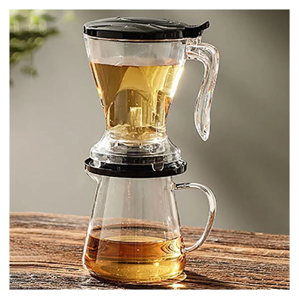 Versatile Gocciolatore For Caffè Da 600 Ml Trasparente Con Tappetino For Tazza, Filtro For Caffè, PC, Pentola For Caffè Americano(Black)