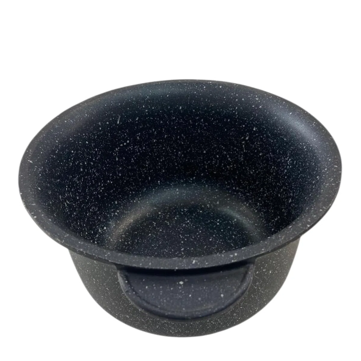Paiolo Artigianale 24 cm – Rivestimento in Pietra Lavica, Made in Italy | Ideale per minestre, minestrone, zuppe, Pasta, Riso e cotture lente etc! No induzione