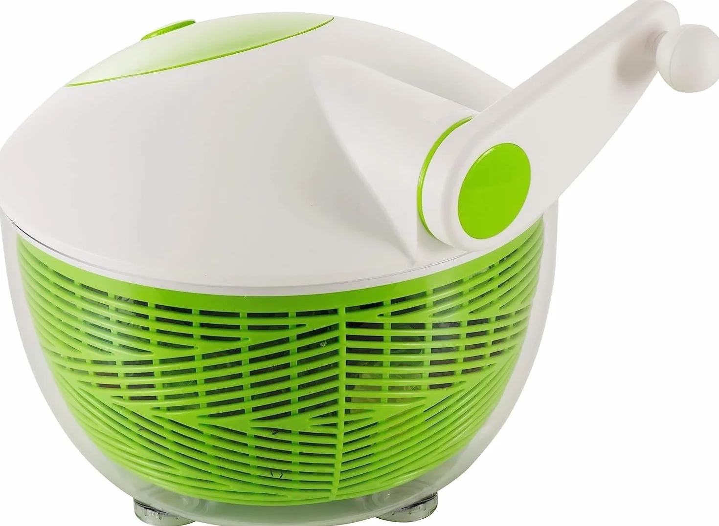 Ibili 783626, Centrifuga per insalata, 26 cm, Verde, Bianco