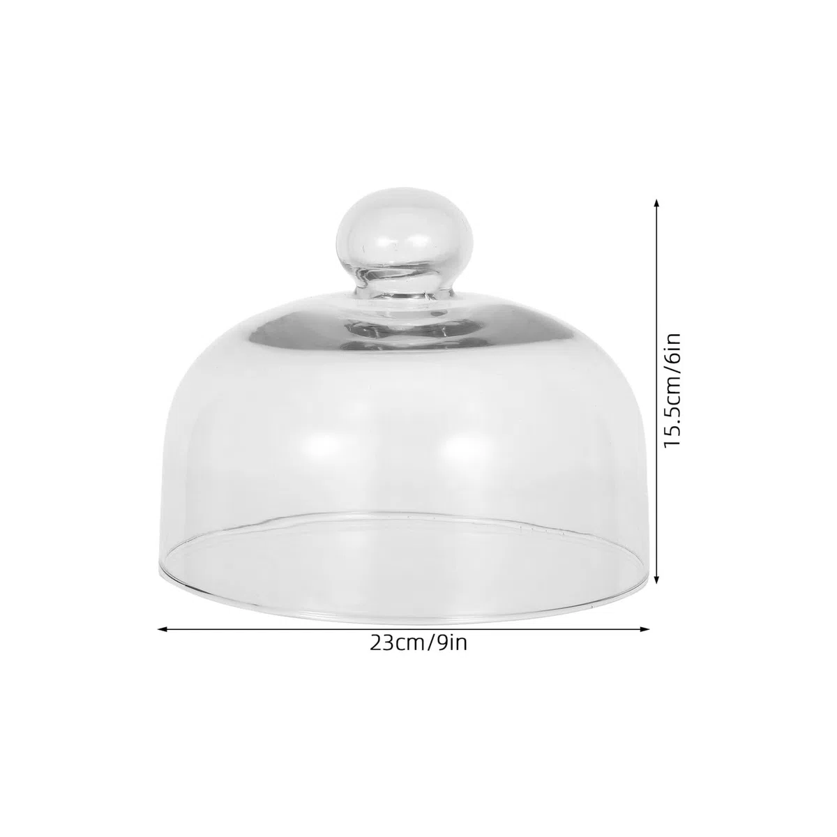 Copertura Resistente ad Alte Temperature per Microonde da 16cm in Vetro Protezione Anti Schizzi per Proteggere Cibi e Piatti nel Forno a Microonde