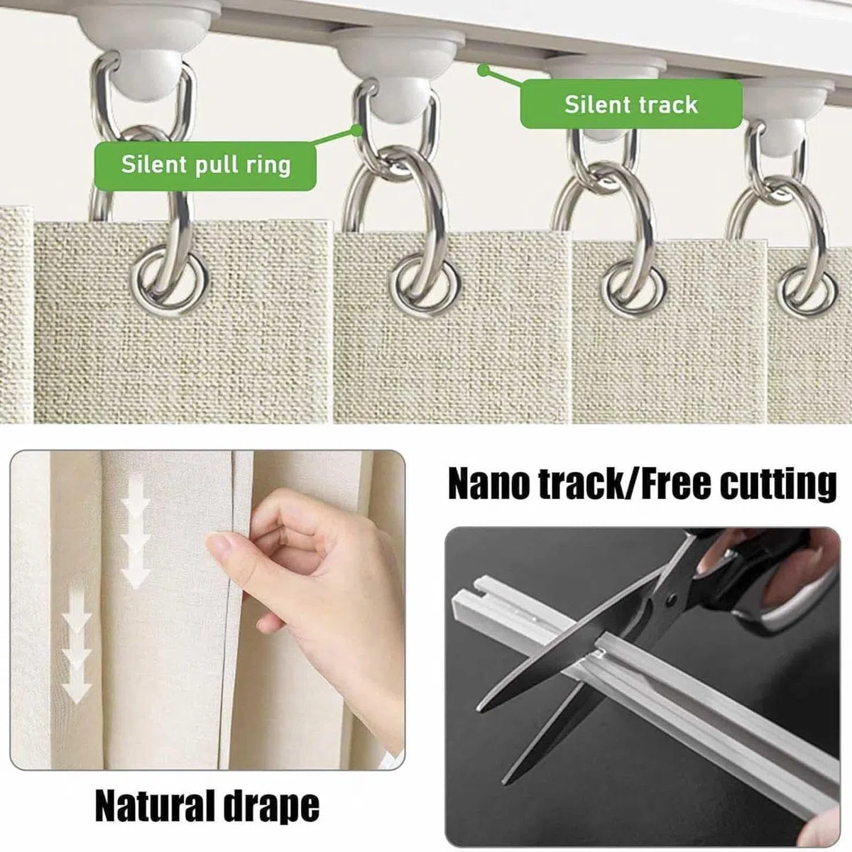 Tendina Sottolavello Cucina Con Binario Tenda Per Armadietti Da Cucina, Tenda Antipolvere, Pieghevole Per Armadi, Bagni e Lavatrici,Grey-W90cm/H90cm