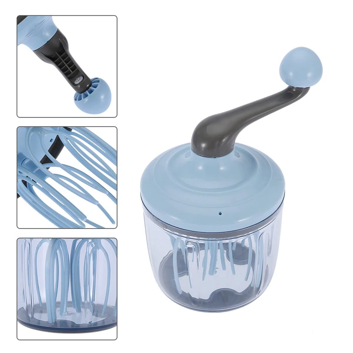 Frusta per Panna Multifunzionale a Mano per Uova Frusta per Uova da Pratico da 1100 Ml Frusta per Uova Multifunzionale Frusta per Panna