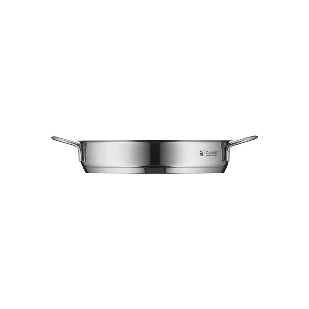 WMF - Mini tegame da portata rivestito in acciaio inox Cromargan lucido, 18 cm, per piani cottura a induzione, impilabile, ideale per piccole porzioni o per single