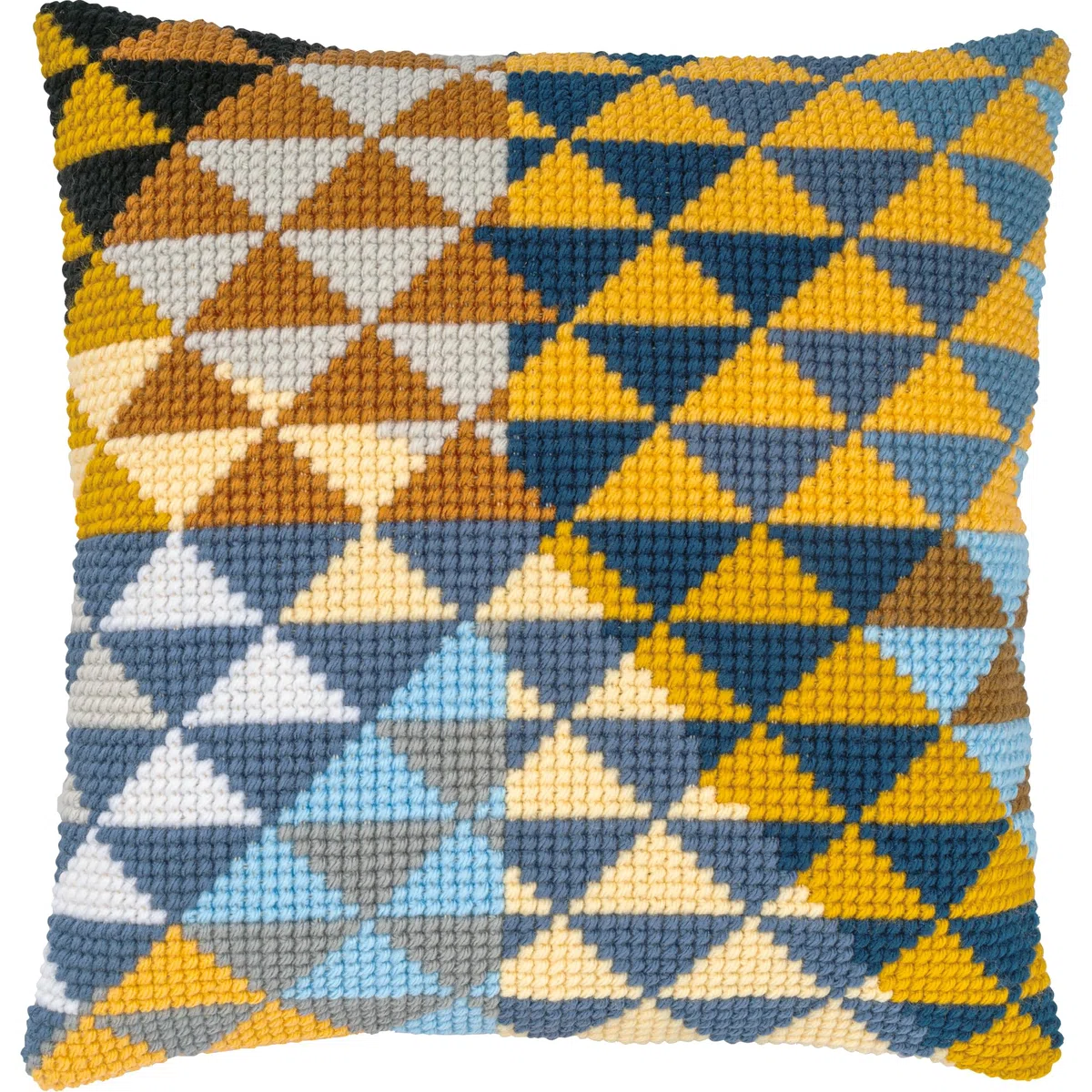 VERVACO Kit Cuscino Punto Croce GEOMETRICO Set Ricamo Principianti Cuscini Gobelin Decorativi ca. 40 x 40 cm Accessori Per Lavoretti Creativi DIY Casa Decor Hobby Adulti Cross Stitch