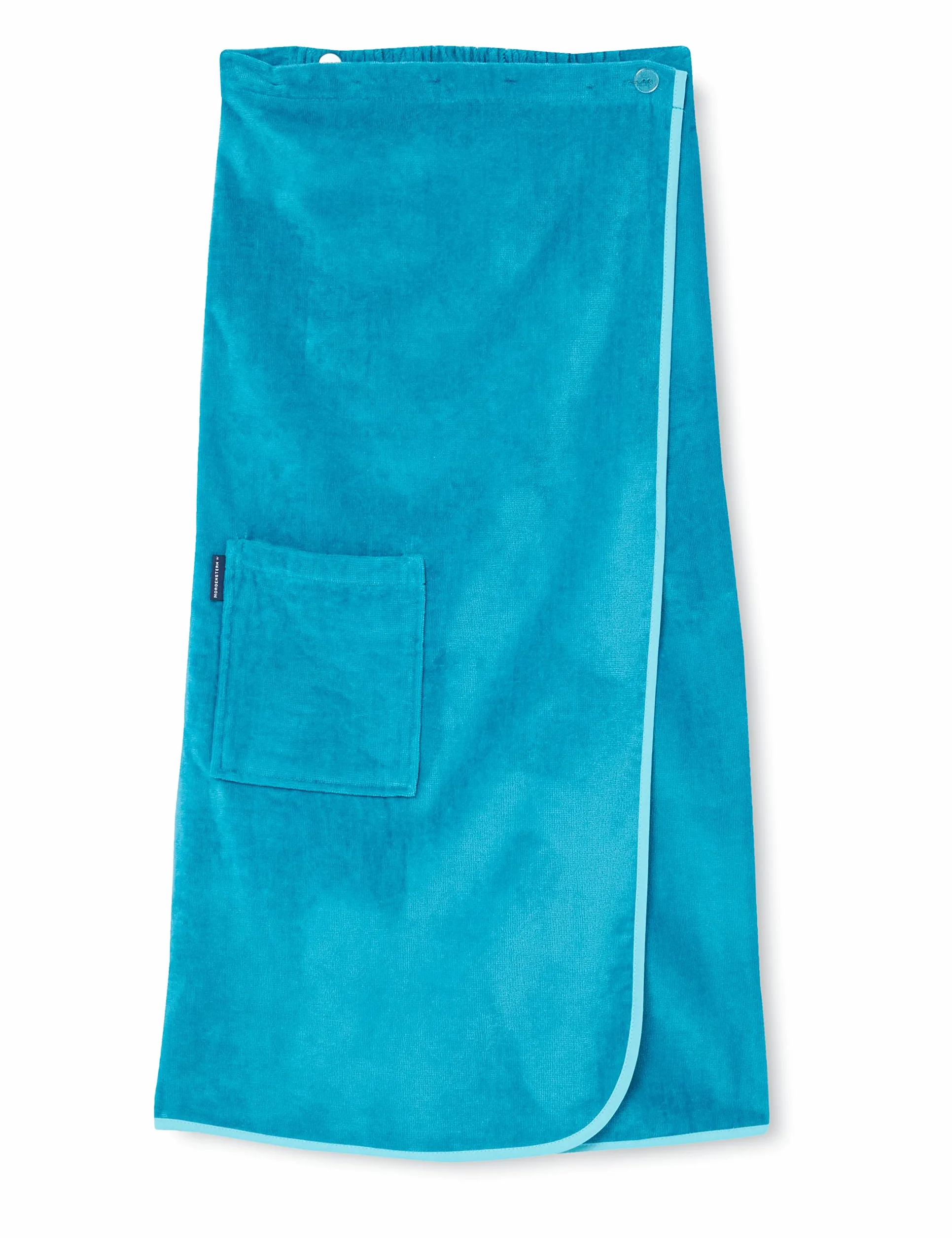Morgenstern Asciugamano Da Bagno I Spiaggia I Donna I Elastico I Bottone I 100% cotone I Tasca I 90x142 cm I Turchese