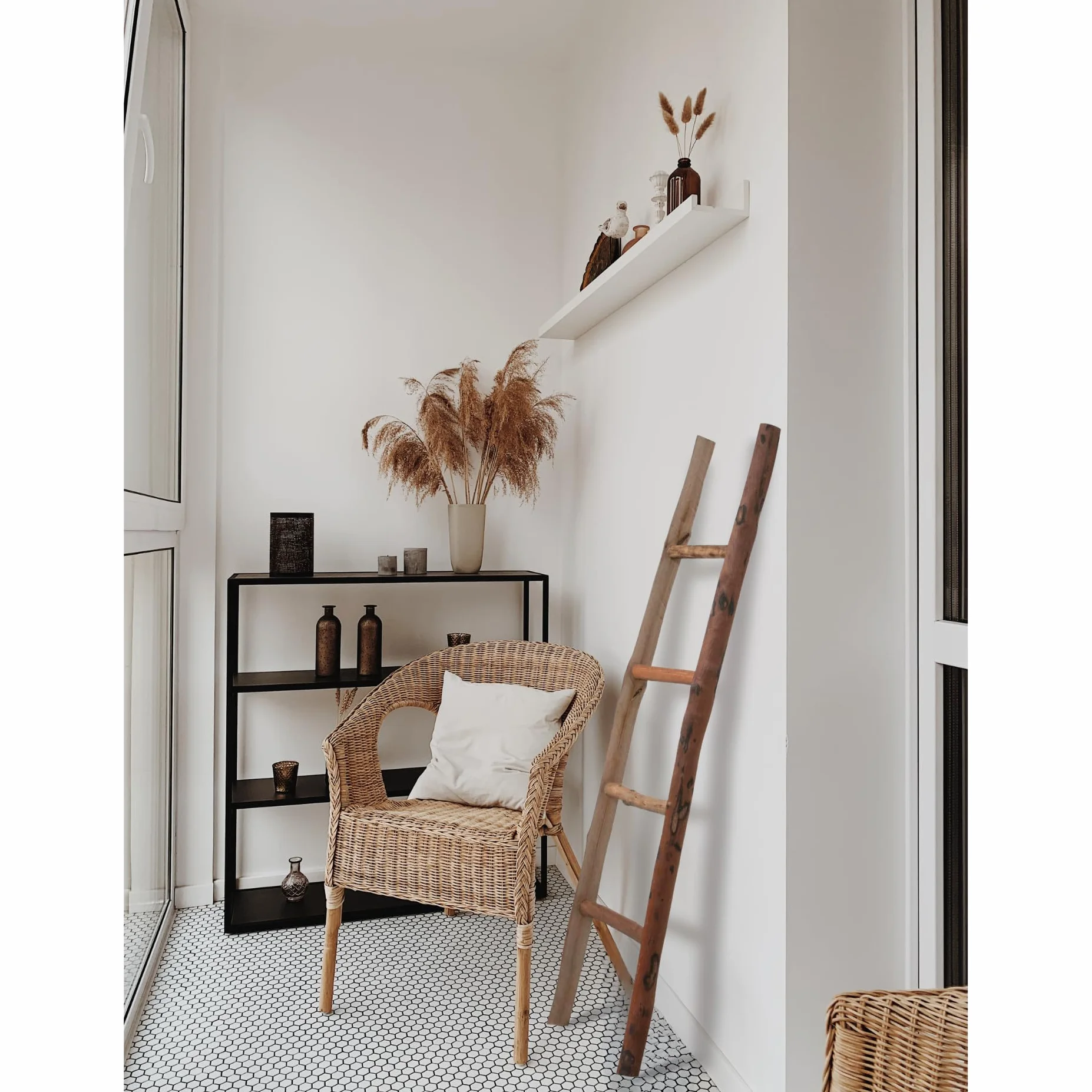 Biscottini Scaletta porta asciugamani bagno 150x8x40 - Scala Decorativa in Legno - Scala portasciugamani - Scaletta legno appendi asciugamani - Scaletta portasciugamani da parete Metallo, Bambu
