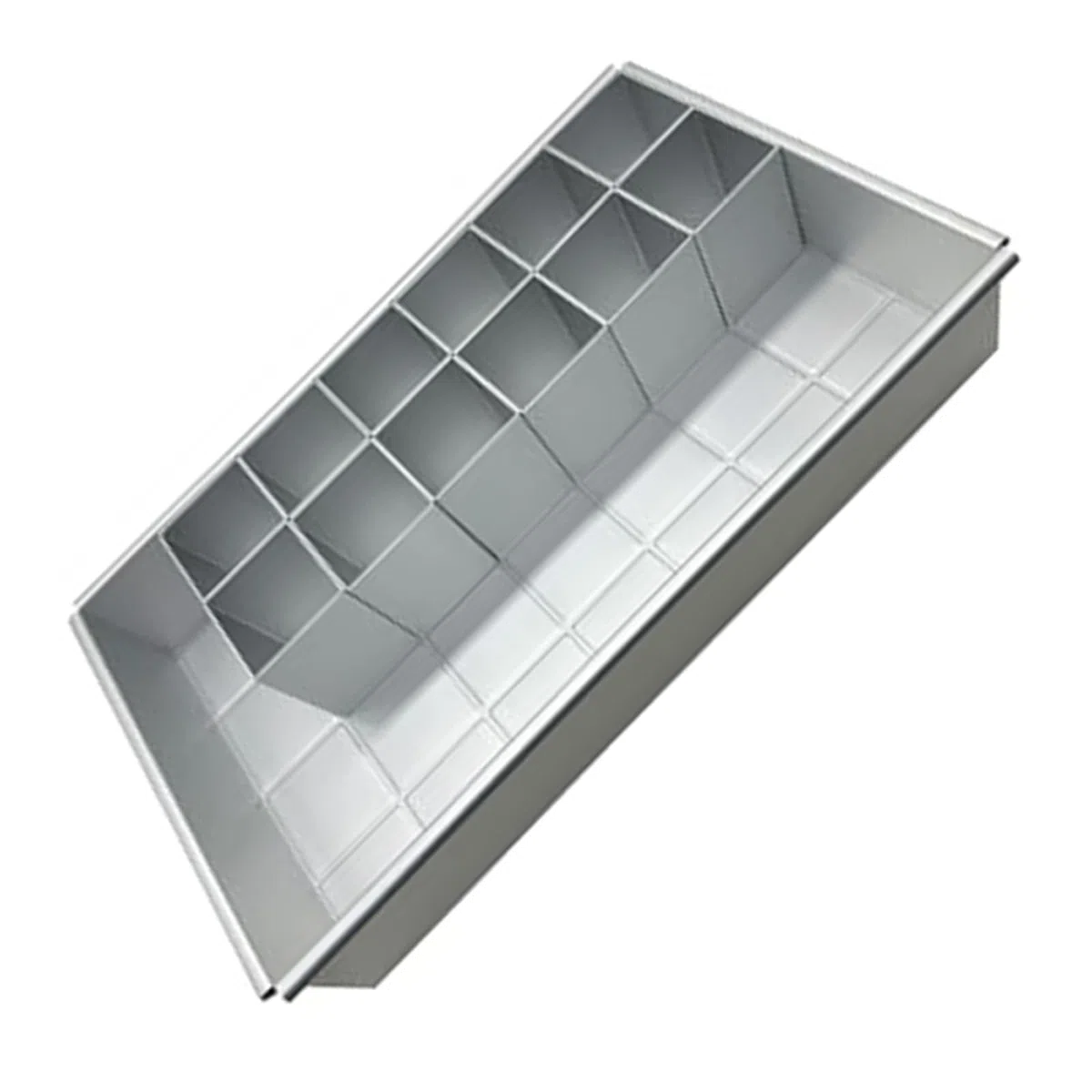 Stampi per torta rettangolari portatili in lega alluminio, teglia con rivestimento antiaderente, strumento per decorare torte, padella quadrata rimovibile
