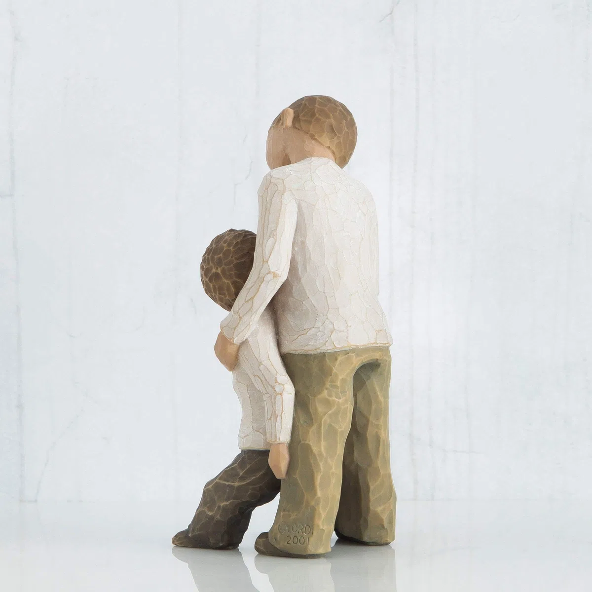 Willow Tree Fratelli Resina, Design di Susan Lordi, Naturale, 3.81 x 3.81 x 12.7 cm