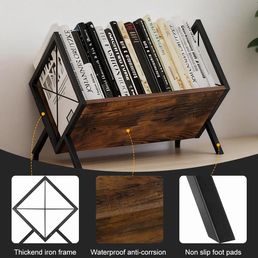 Supporto per Dischi in Vinile Porta Vinili, 80 LP Supporto per Dischi in Metallo Porta Vinile Scaffale, Organizer per Dischi in Viniles, CD, Riviste, Libri, Documenti, Espositore Vinili