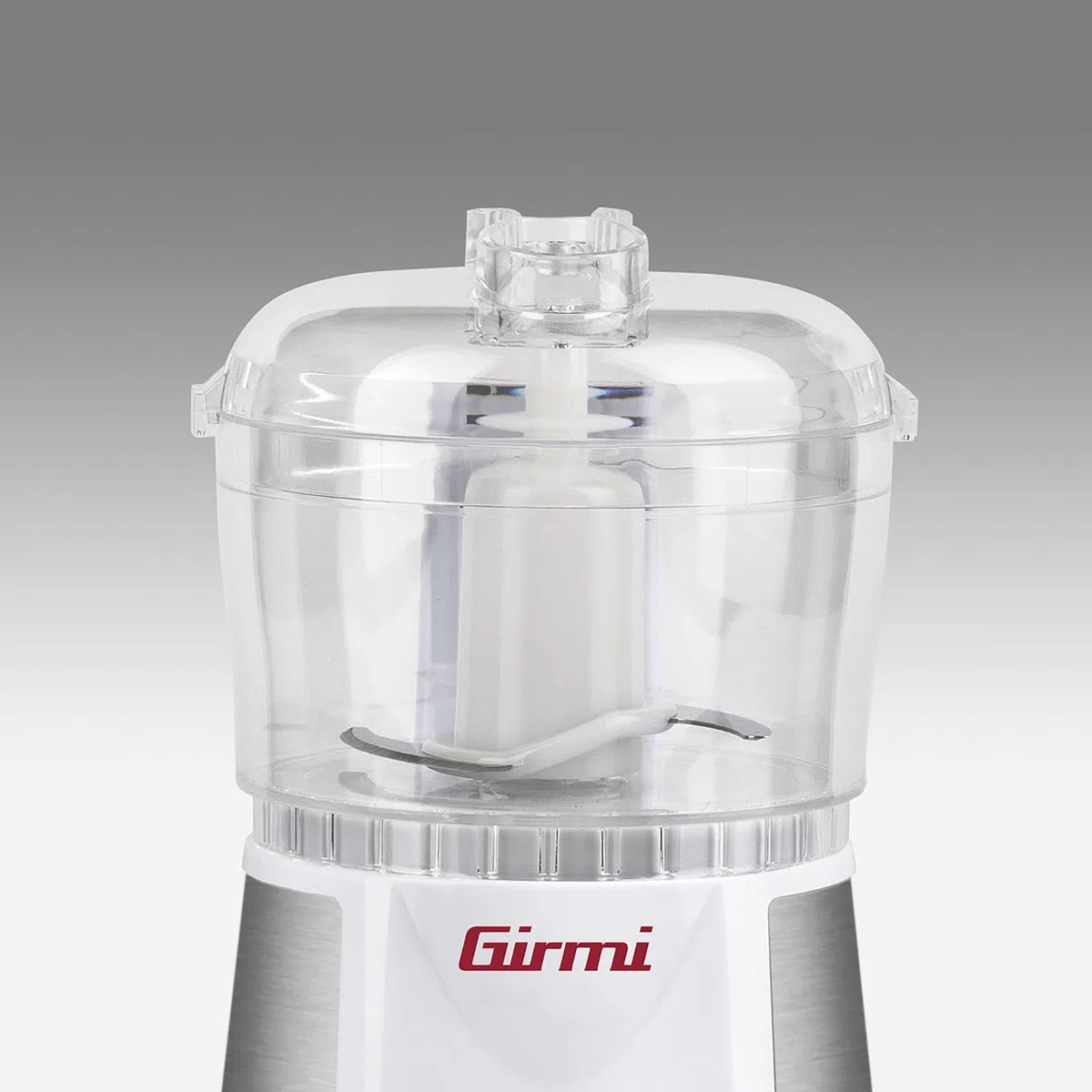 Girmi TR05 Tritatutto Verticale, 350 W, Capacità 500ml, 2 velocità, Lame Inox, Doppia sicurezza, Bianco