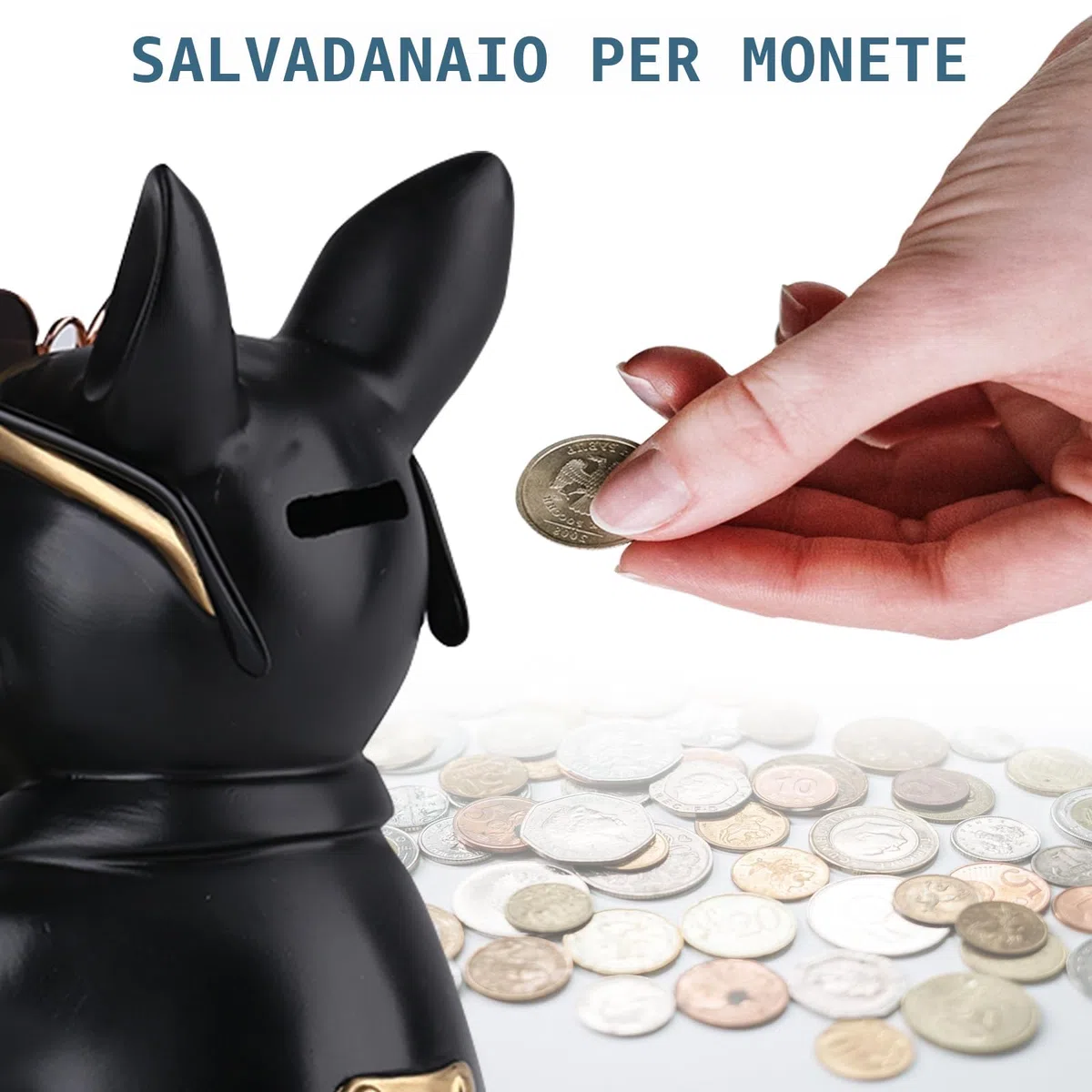 Statua di bulldog multifunzione, vassoio decorativo per cani in resina, contenitore creativo per cani, portachiavi applicabile, per riporre collane, bracciali, sculture decorative