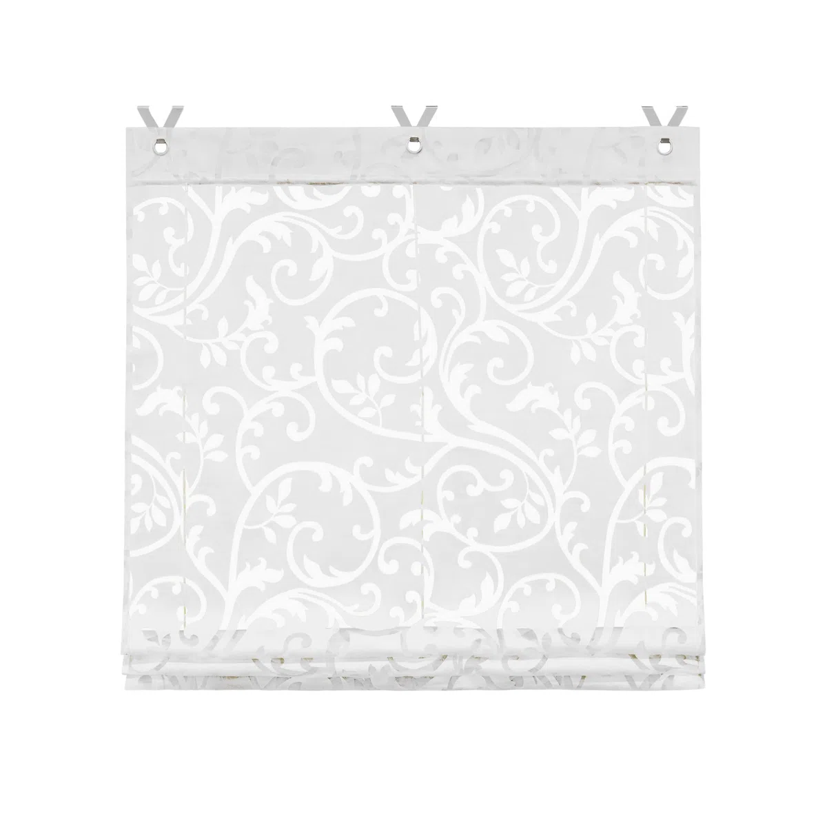 Tenda a pacchetto senza foratura, tenda oscurante, tende trasparenti con occhielli, tende con occhielli, 1 pezzo, 60 x 130 cm (larghezza x altezza), bianco