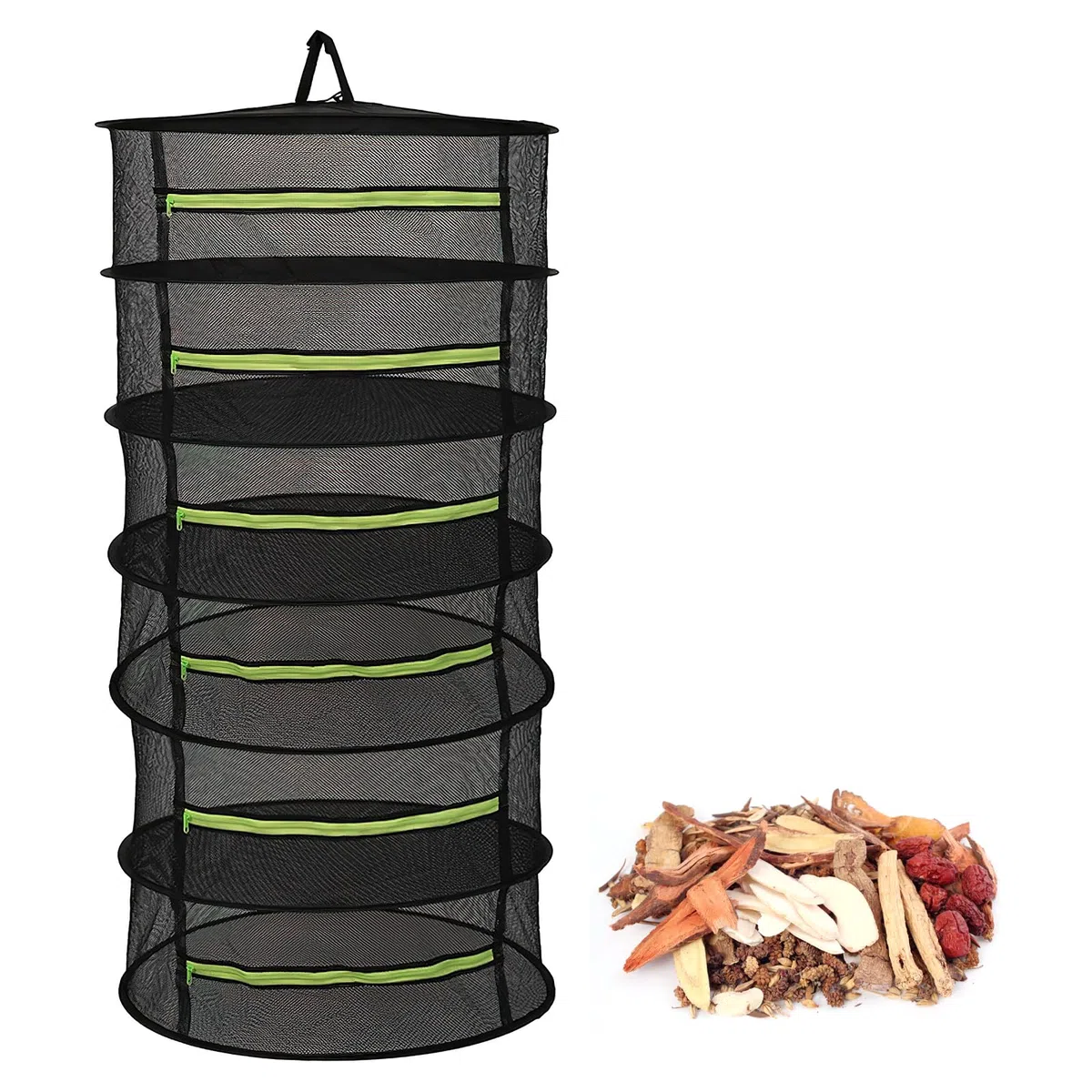HENGBIRD 6 Strati Rete Essiccazione, Rete Pieghevole per Asciugatura, Essiccatore per Fiori ed Erbe, Rete Essiccazione Erba, Rete per Essiccare Funghi per Erbe, Fiori, Lampadine, Pesce, etc