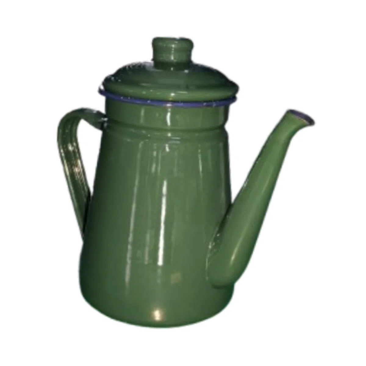 perfk Bollitore per l'acqua con caffettiera Smaltata, scaldalatte, bollitore per caffè da 1,1 Litri, teiera da Piano Cottura per Cucina, casa, Esterno, Verde
