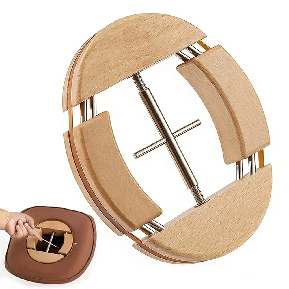 Tenditore per cappelli a 4 vie, estensore per cappelli a quattro vie, fibbia girevole regolabile, per cappelli da cowboy, Fedora, cappelli da baseball, Easy to Stretch