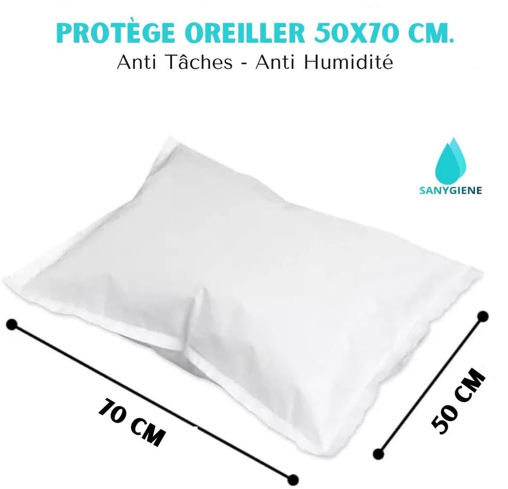 Protezione per cuscino igienico 50 x 70 cm | Set di 25 federe usa e getta | protezione anti compiacimenti - acari - allergia - capelli - microbi e batteri | Igiene biancheria da letto medica e turismo