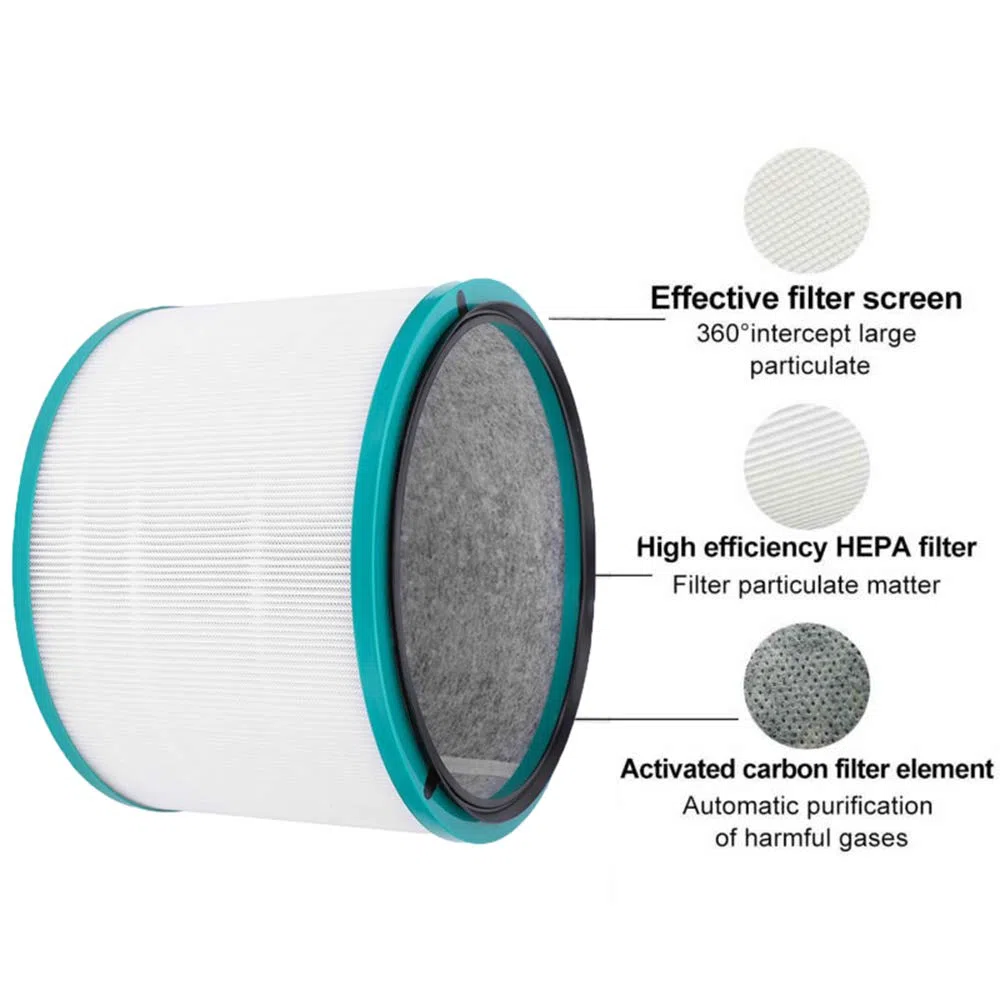 Filtro HEPA e carbone di ricambio adatto per purificatore d'aria da scrivania Dyson Pure Cool HP03 HP02 HP01 HP00 Pure Hot + Cool Link e Dyson DP01 DP03