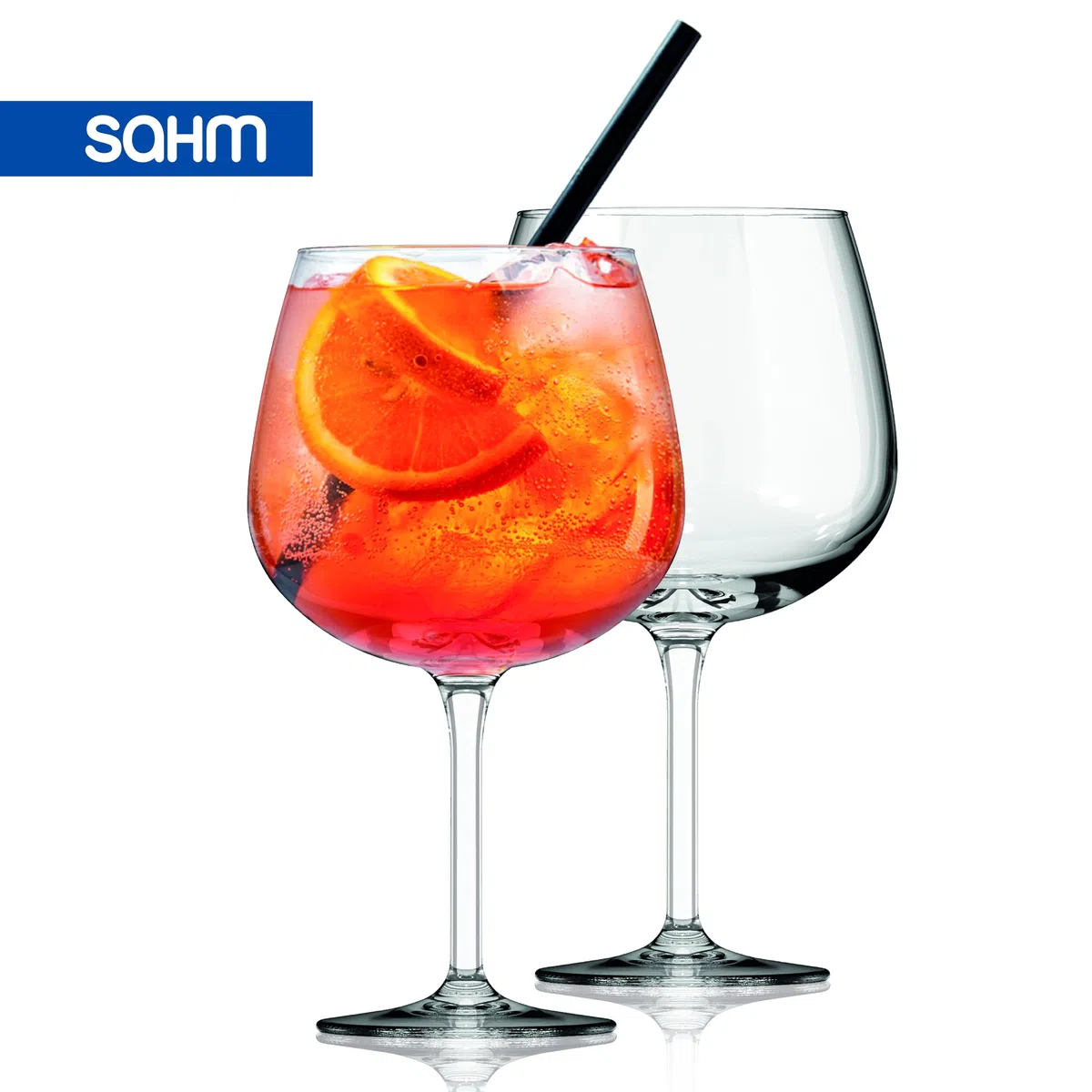Sahm Bicchieri da cocktail – Set Bicchieri cocktail vetro 6 pz adatti come coppe gelato, frappè – Bicchieri long drink lavabili in lavastoviglie