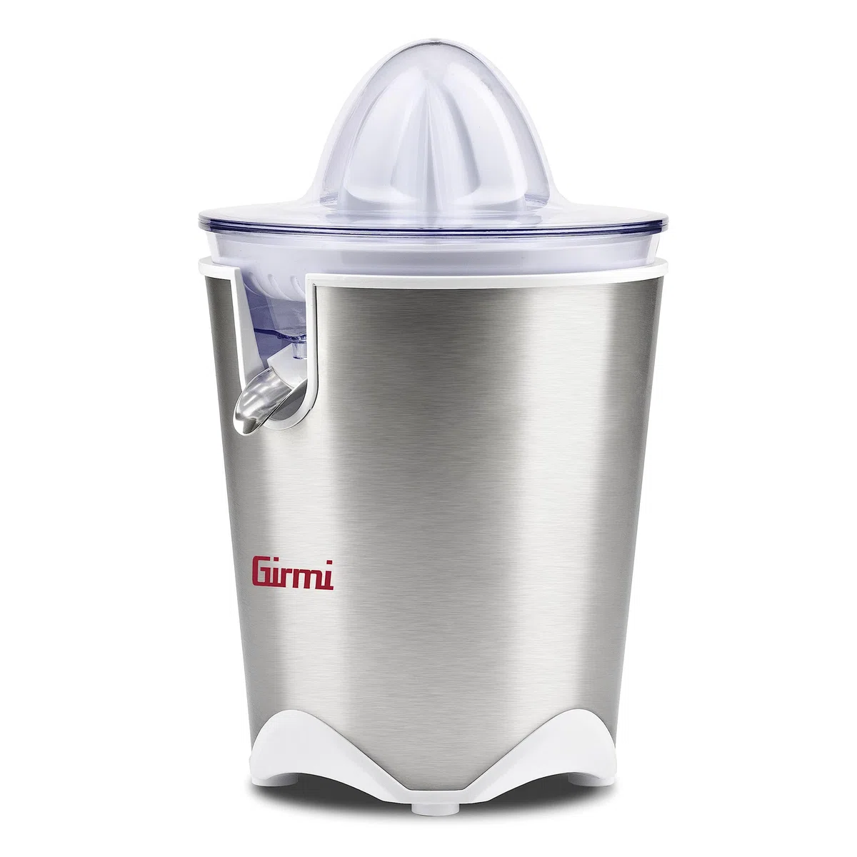 Girmi SR5400 Spremiagrumi, Capacità 150cc, 60 W, Due coni per agrumi, Beccuccio anti-goccia inox, Corpo Inox