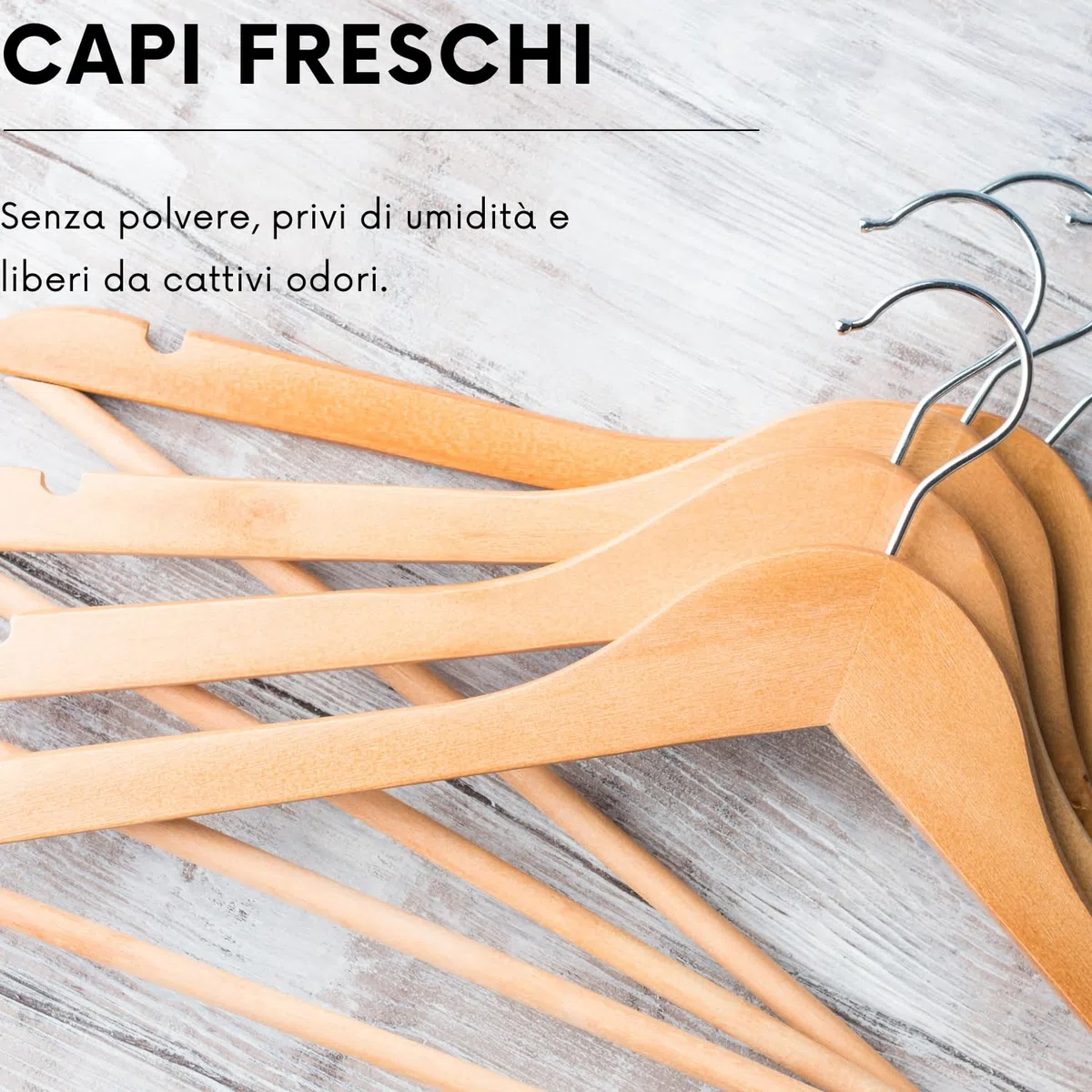 Grucce Appendiabiti Legno Naturale Set da 40 Universali Gancio Girevole Scanalature Spallina Barra Antiscivolo Bordi Arrotondati Salvaspazio Resistenti Leggere Uso Domestico Lavorativo
