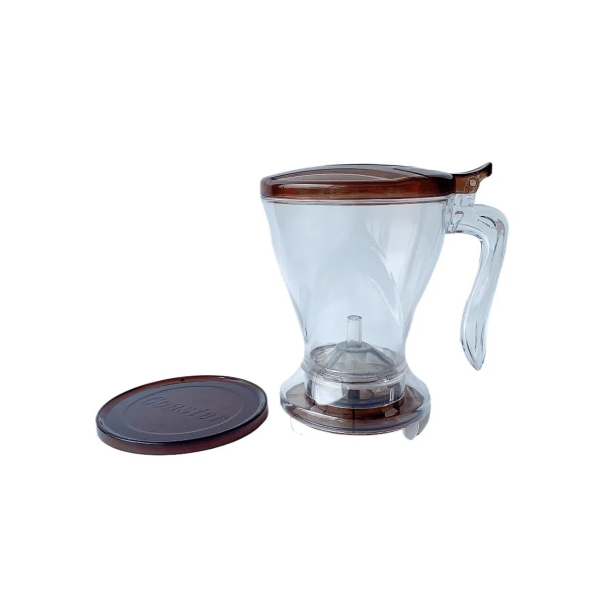Versatile Gocciolatore For Caffè Da 600 Ml Trasparente Con Tappetino For Tazza, Filtro For Caffè, PC, Pentola For Caffè Americano(Black)