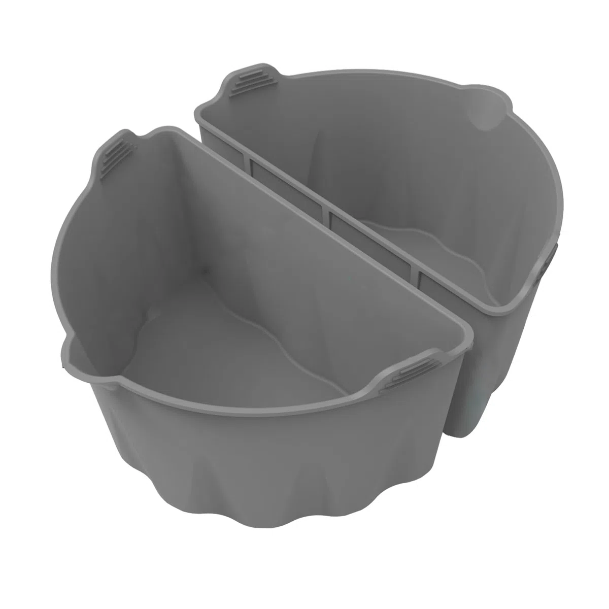 Buachois Divisore per Pentola a Cottura Lenta Inserto Divisorio per Casseruola in Silicone Riutilizzabile con Manico per La Cucina Domestica, Separatore Alimenti Multiuso per Slow Cooker