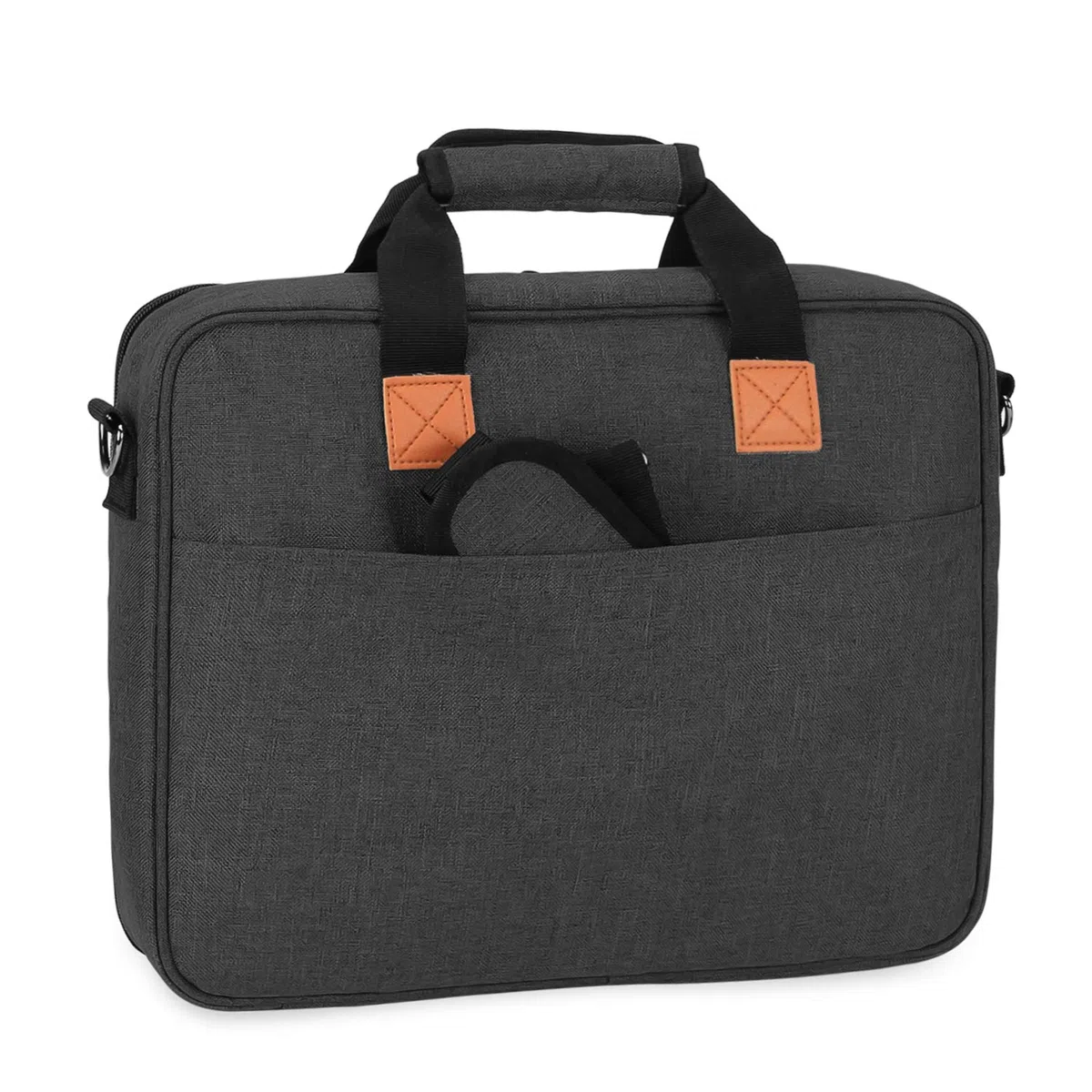 Luxja Borsa per Kit da Ricamo, Filo, Cerchio (Fino a 11.2") e Altri Accessori, Solo Borsa, Nero