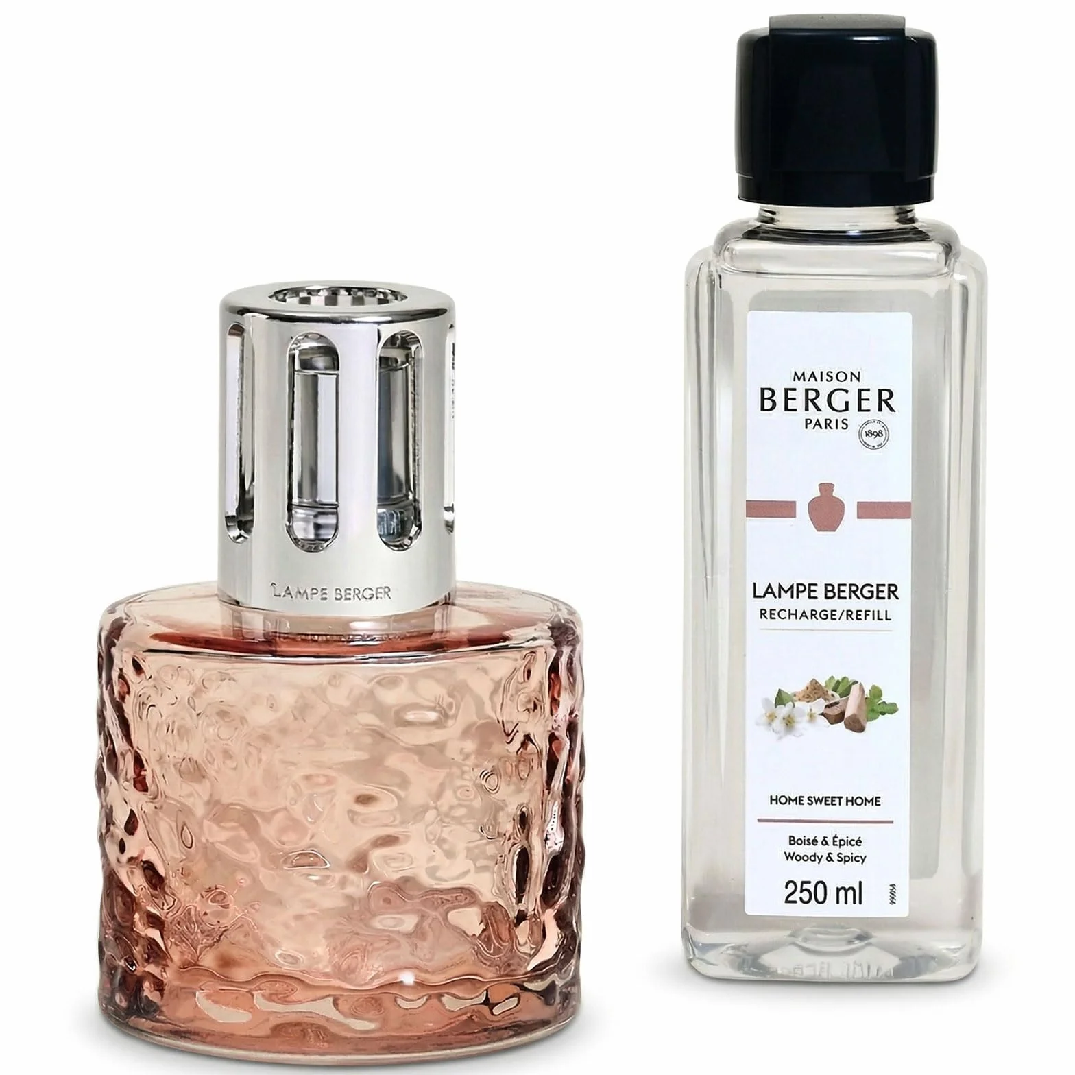 Lampe Berger Lampada Catalitica Cofanetto Mirage Nude con Flacone 250ml Home Sweet Home