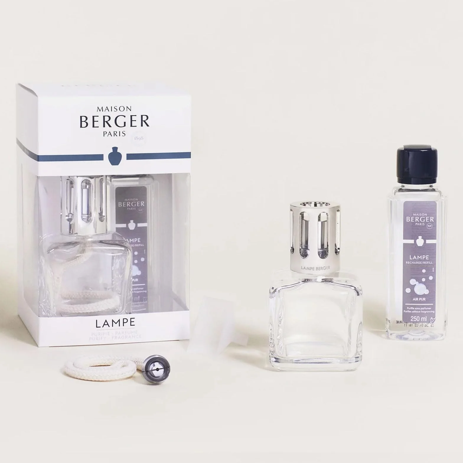 Lampe Berger GLACON Transparent Set Regalo Ice Cube Trasparente, 250 ml