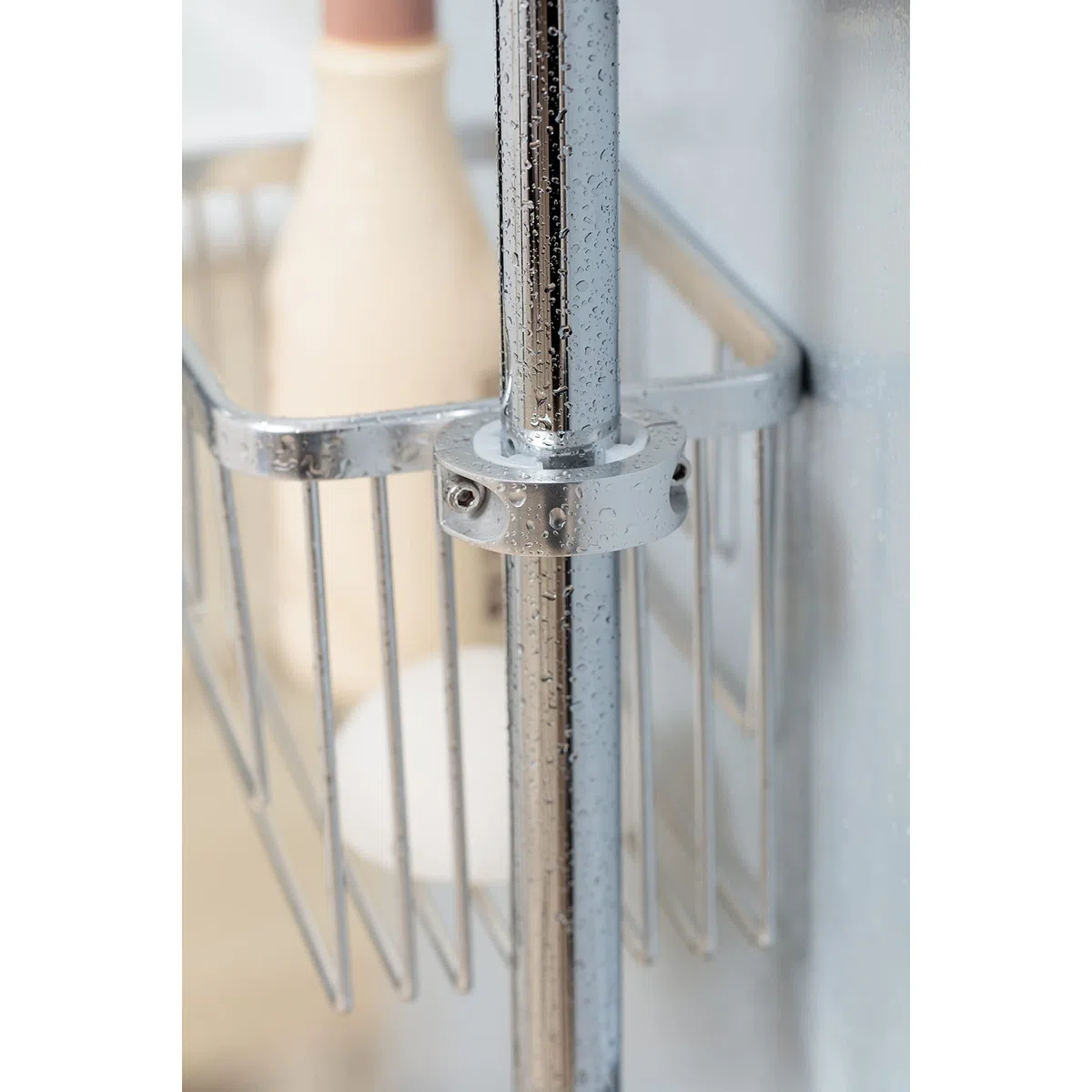 TATAY Porta Sapone per Doccia Appendino Doccia Barra in Alluminio | Resiste Umidità e Corrosione | Supporta 3 kg | Installazione Facile Senza Fori | Design Moderno | 12,5 x 11,5 x 24 cm