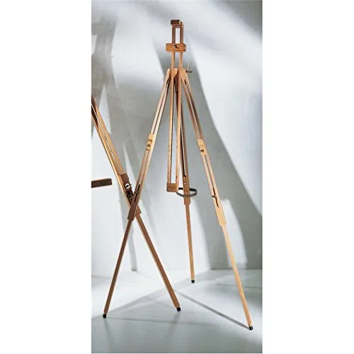 Cavalletto in Legno Italiano, resistente e regolabile in verticale e orizzontale per PITTURA in Esterno o Interno o per ESPOSIZIONE