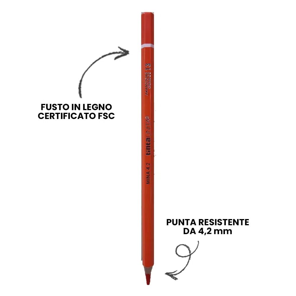 Set 3 pacchi Pastelli Tinta Unita da 18, Multicolore -Mina 4.2 mm