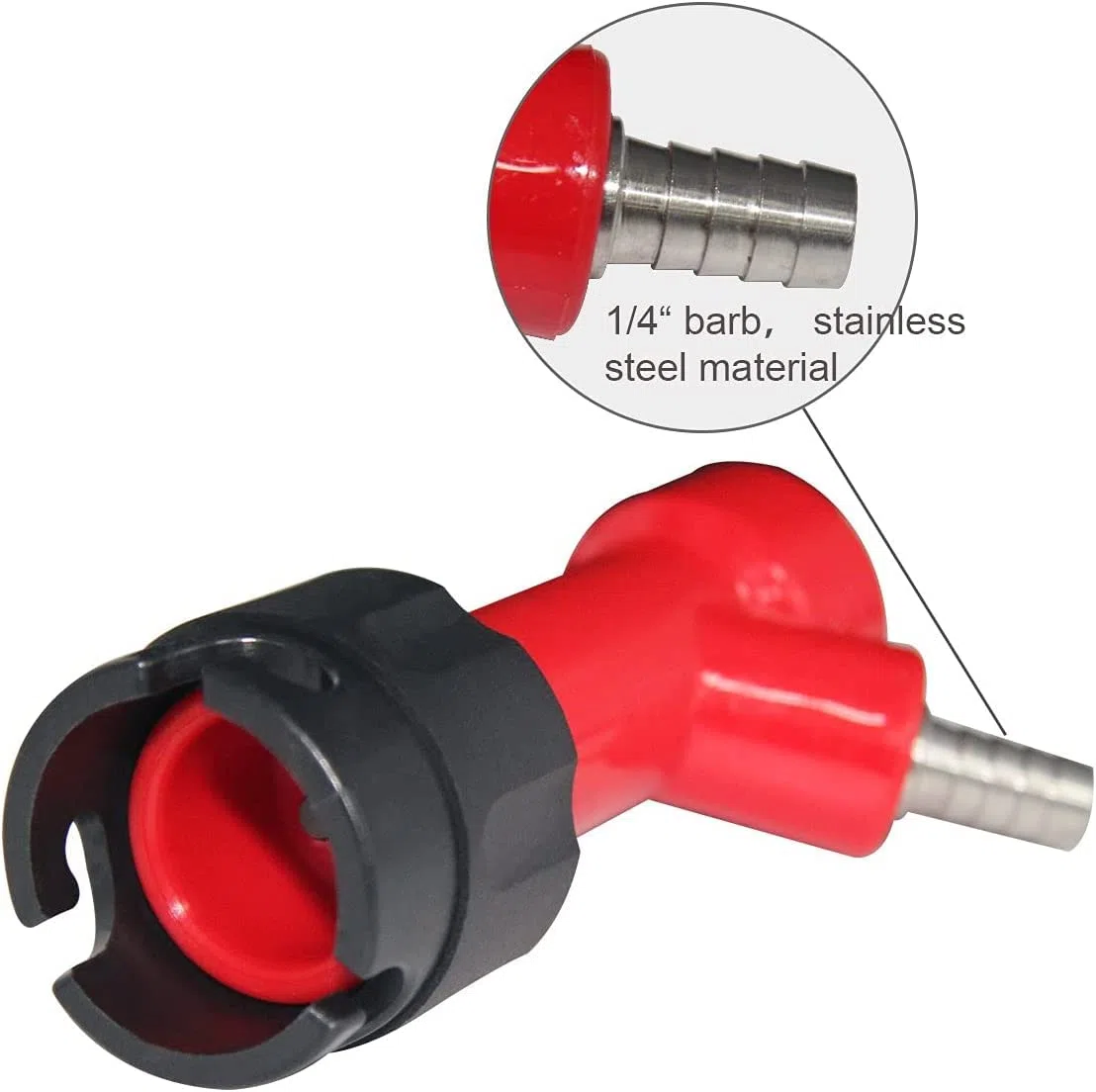 2 PCS 1/4 "Attacco per Blocco Tallone Corny Keg Fitting Part Gas Liquido Set di Disconnessioni Rapide Kit Dell'Accoppiatore del Connettore Home Brewing per Coke Kegs