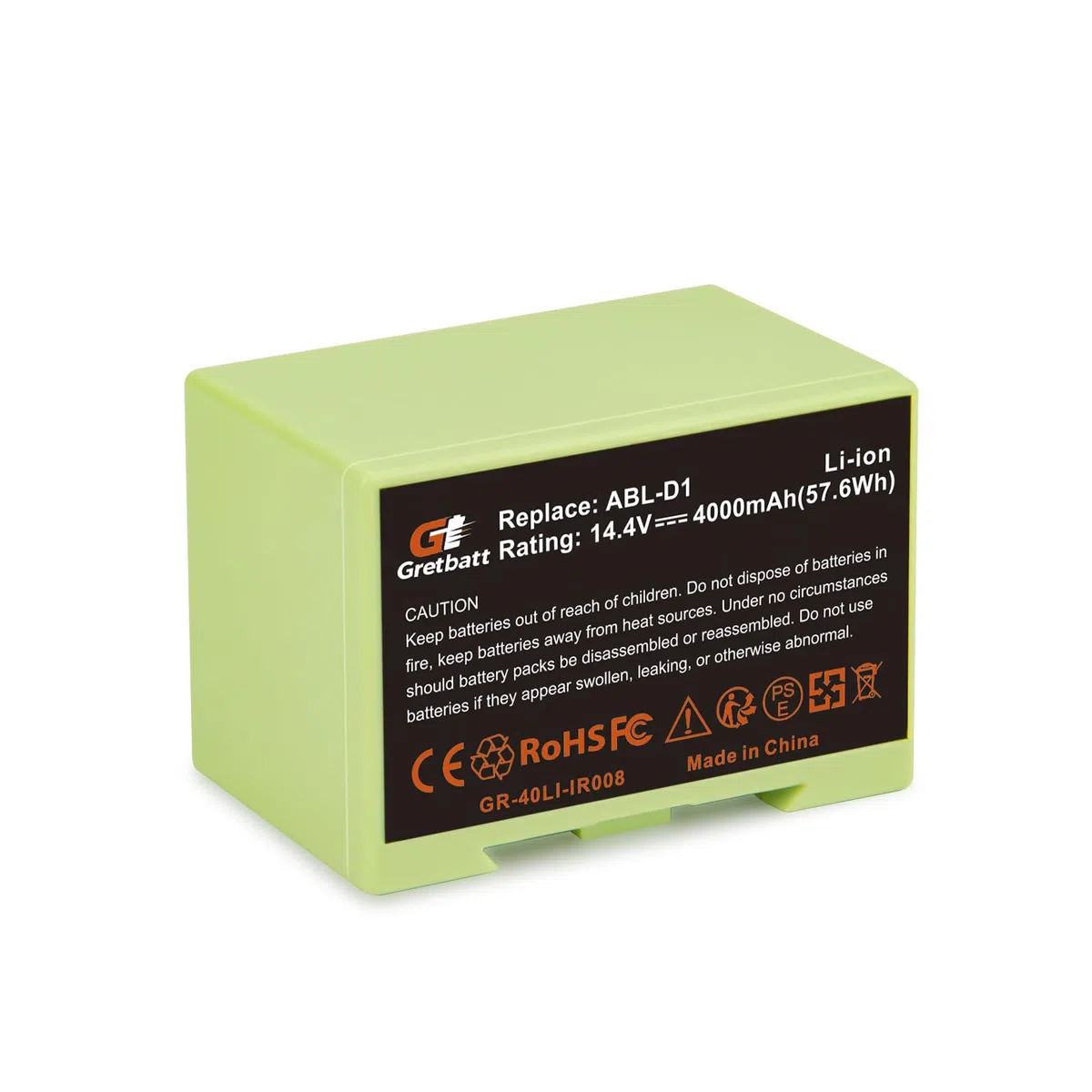 Batteria di ricambio i7 14,4 V 4000 mAh compatibile con Roomba serie e e i Batteria i3 i3+ i7 i7+ i8 i6 i4 i4+ i7158 e5 e6 e5150 e5152 e6198 4624864 ABL-D1 Batteria per aspirapolvere