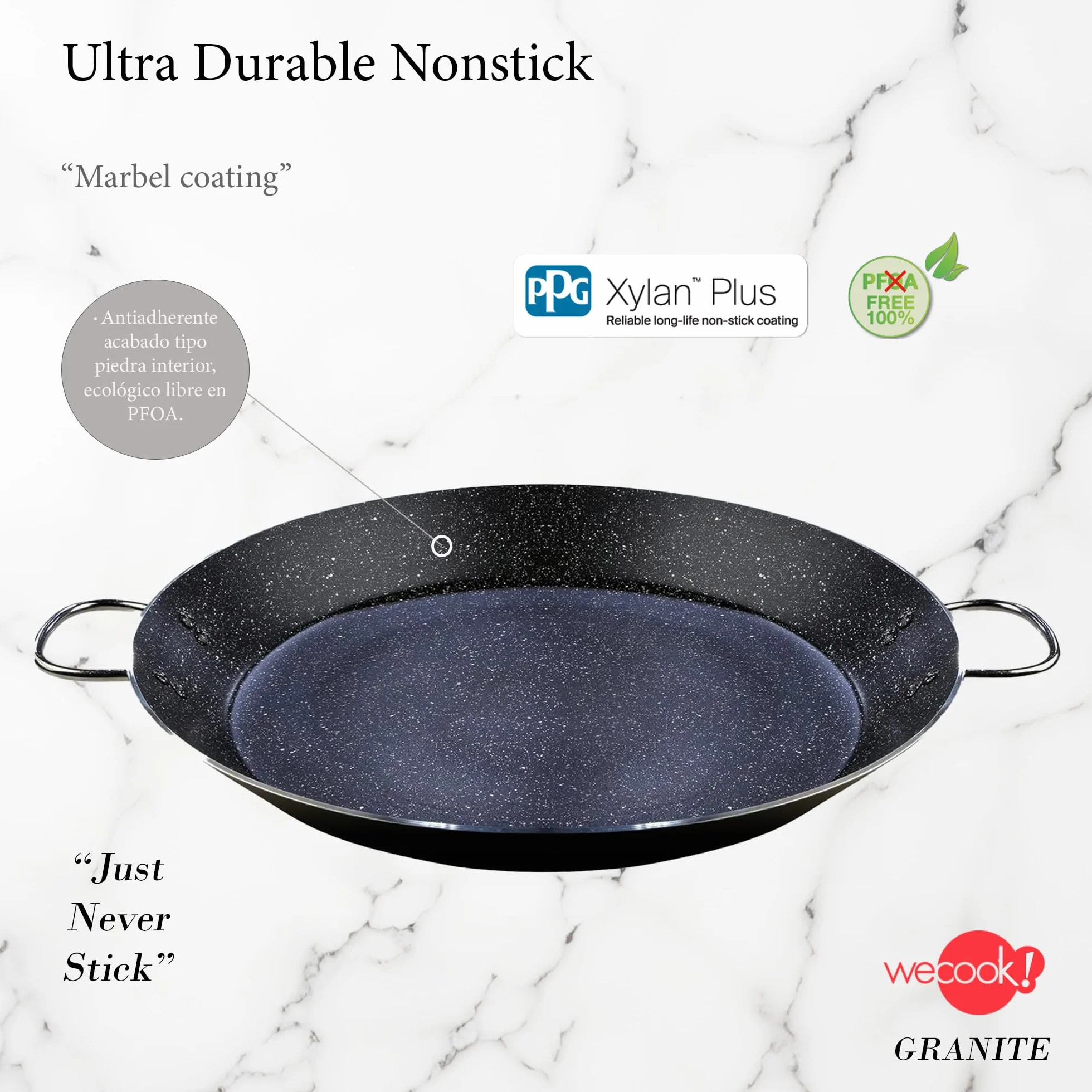 WECOOK! Paellera Granite 46 cms