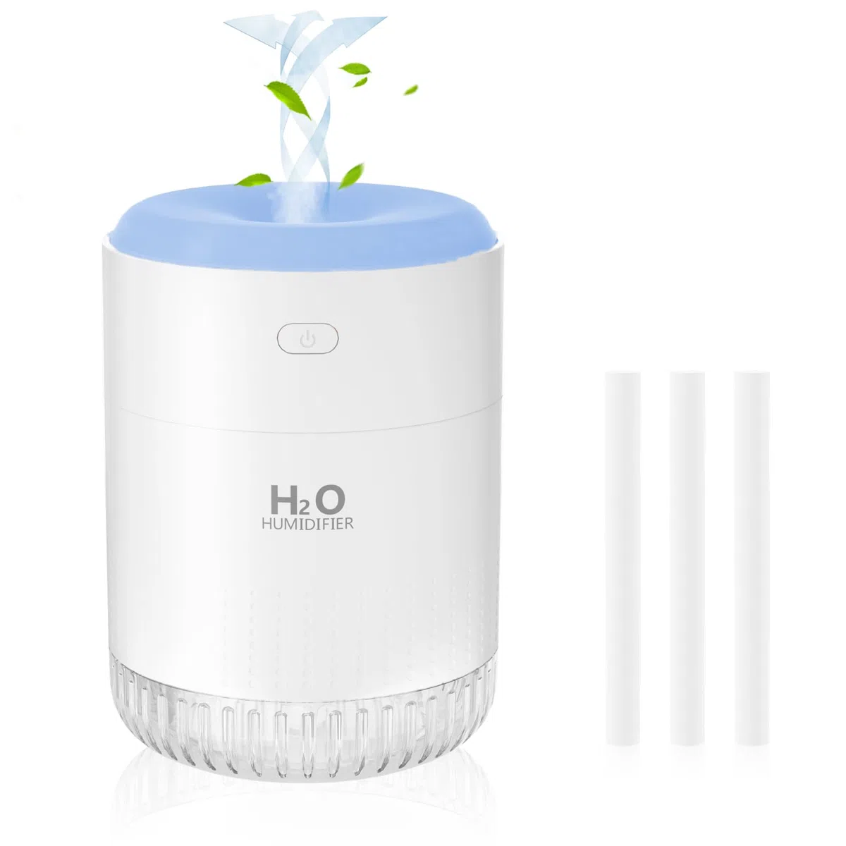 SZO Mini umidificatore portatile, 500 ml, USB, per camera da letto, ufficio, scrivania da viaggio, silenzioso, 20 dB, con 2 modalità di nebulizzazione e spegnimento automatico, piccolo umidificatore