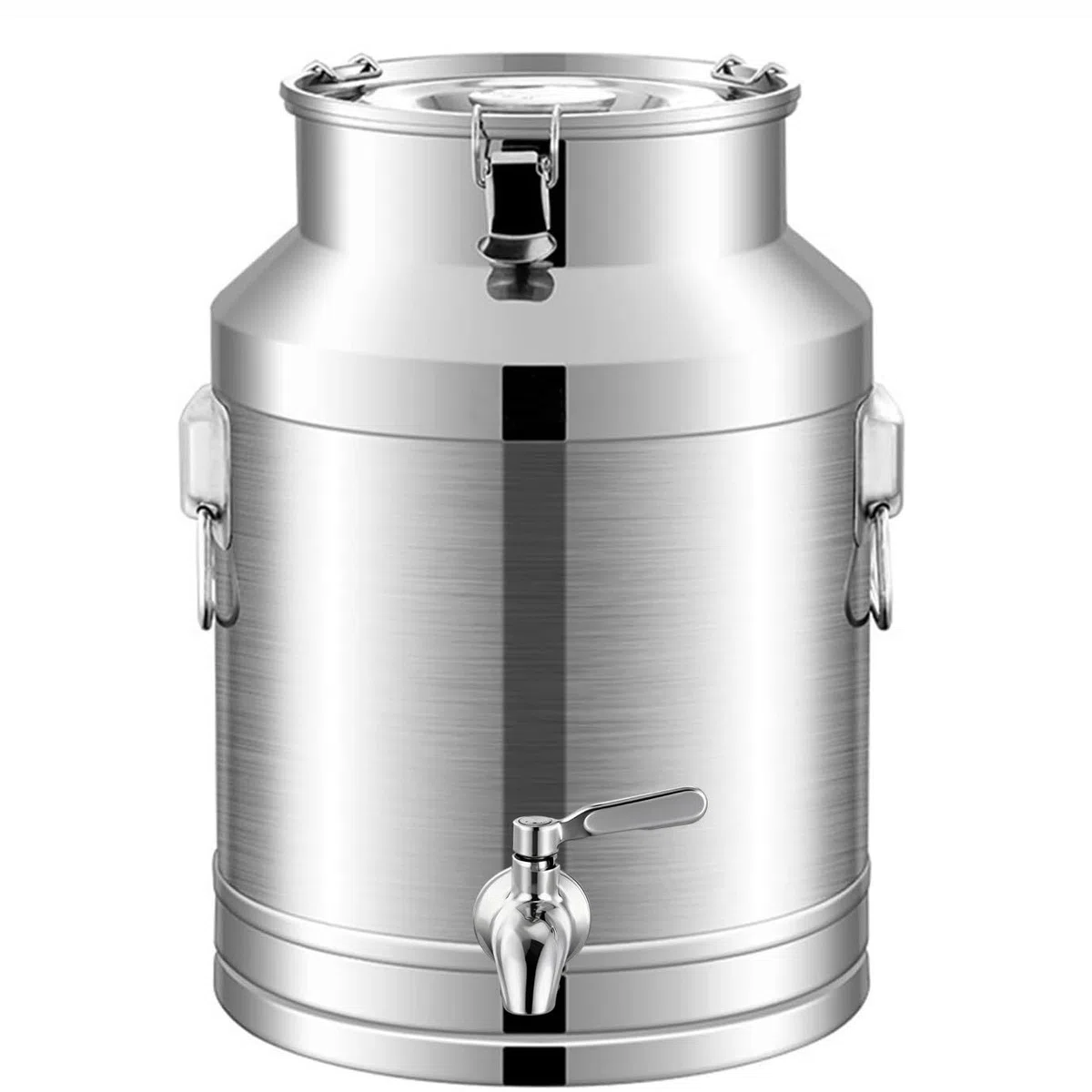 Contenitore Olio 5 Litri con Rubinetto Tappi per taniche Olio Coperchio sigillato e Maniglia per Vino/Olio da Cucina/Latte/Cereali(Capacity,5L)