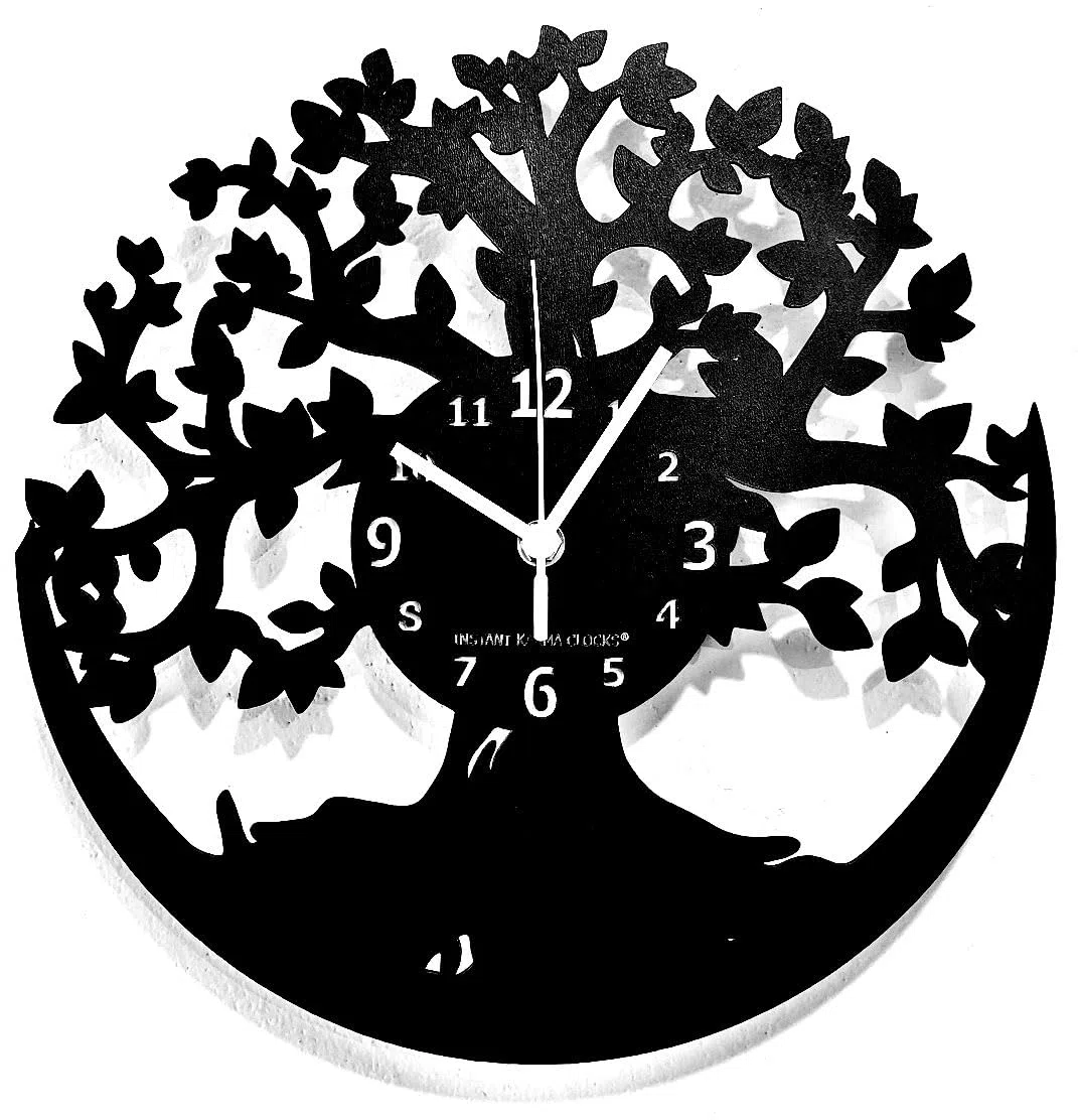 Orologio da Parete Albero della Vita | Decorazione Artistica Moderna per Casa Studio Ufficio | Idea Regalo per Amanti della Natura e del Design Elegante