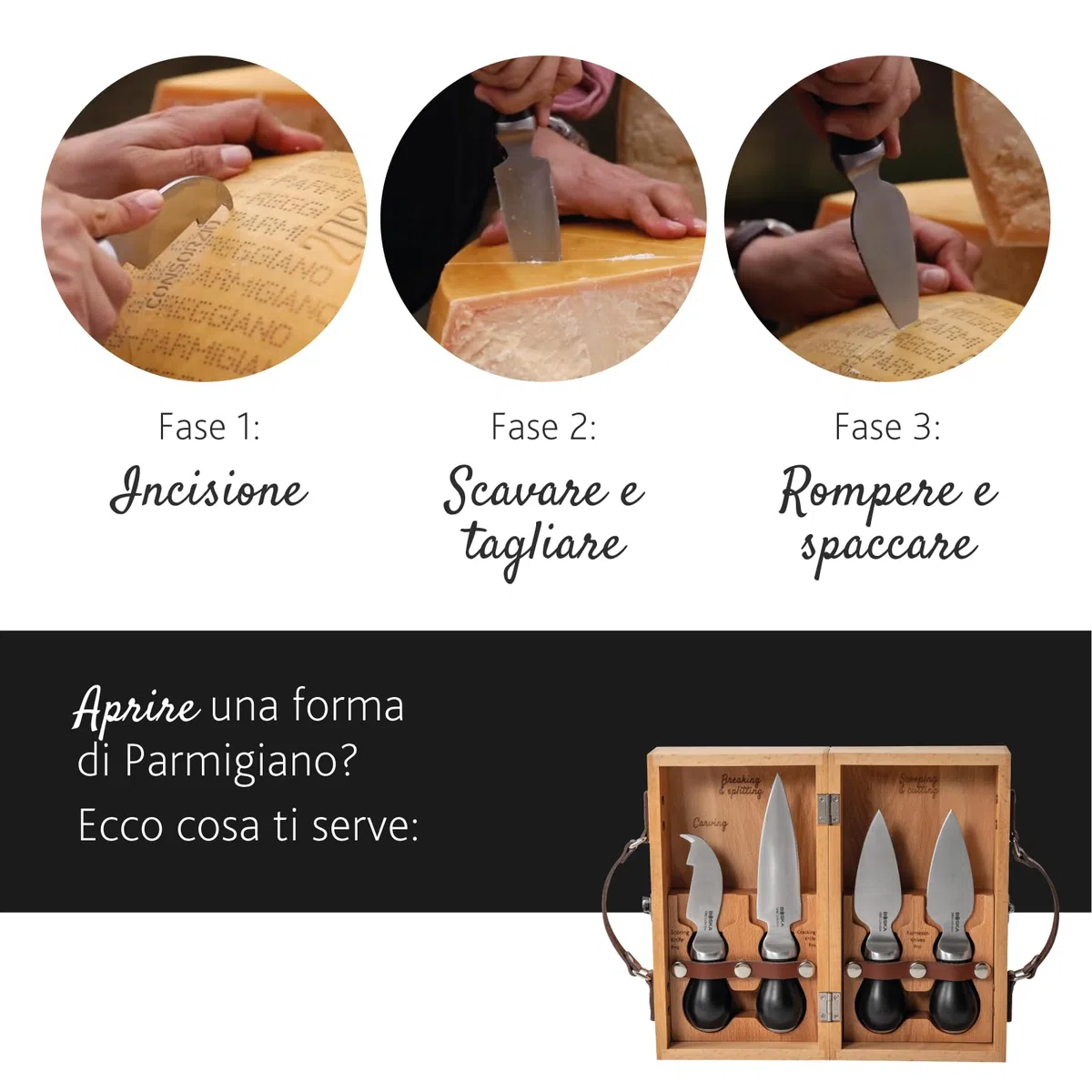 BOSKA Parmesan Knife Pro 110mm - Coltello professionale da parmigiano Qualità premium - Acciaio inox - Per formaggi duri come il Parmigiano - Collezione 1896