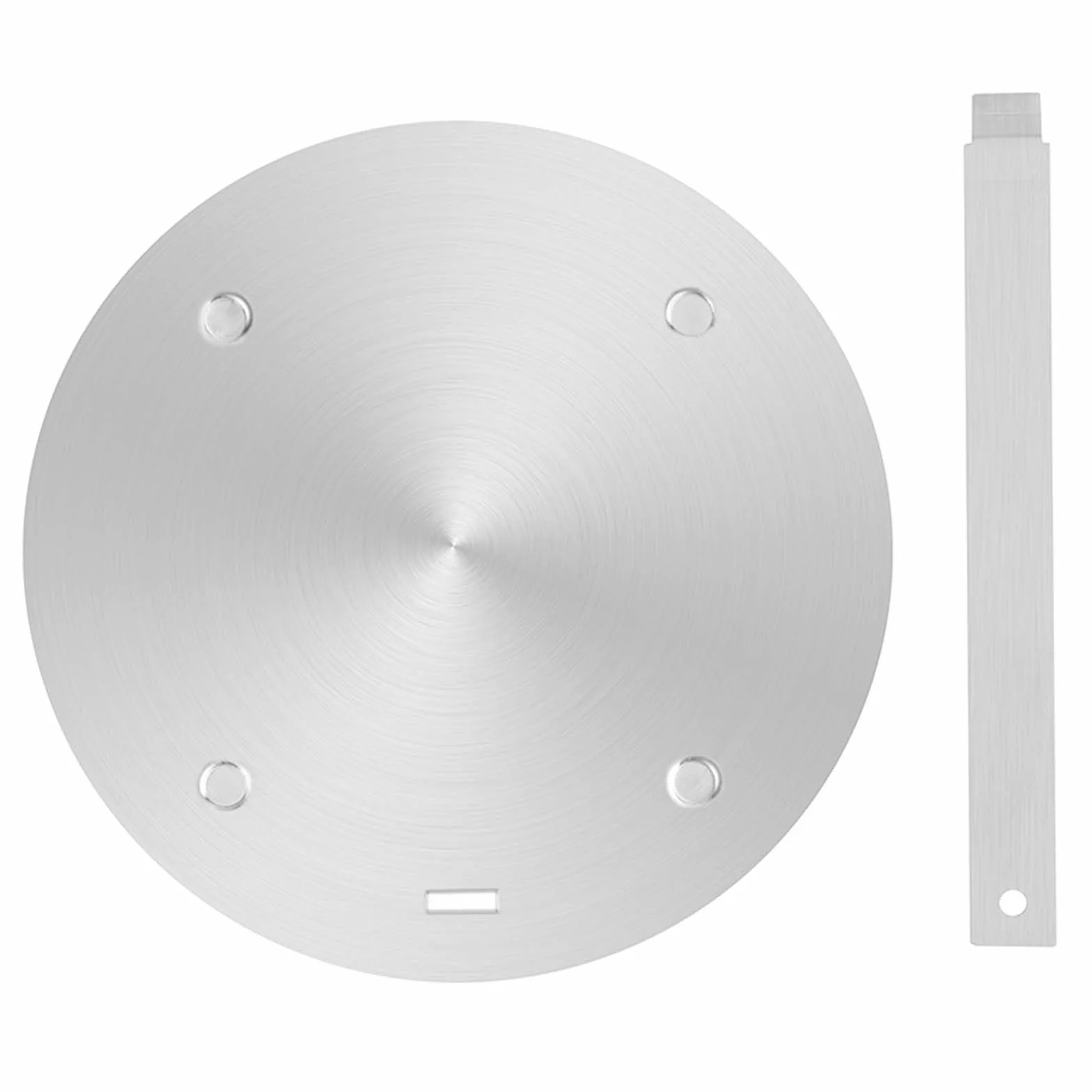 Piastra per Induzione Adattatore, Acciaio Inossidabile, con 1 Manico removibile, 20CM, Disco Convertitore Piastra di Diffusione di Calore per Piano Cottura a Induzione, Fornello a Gas