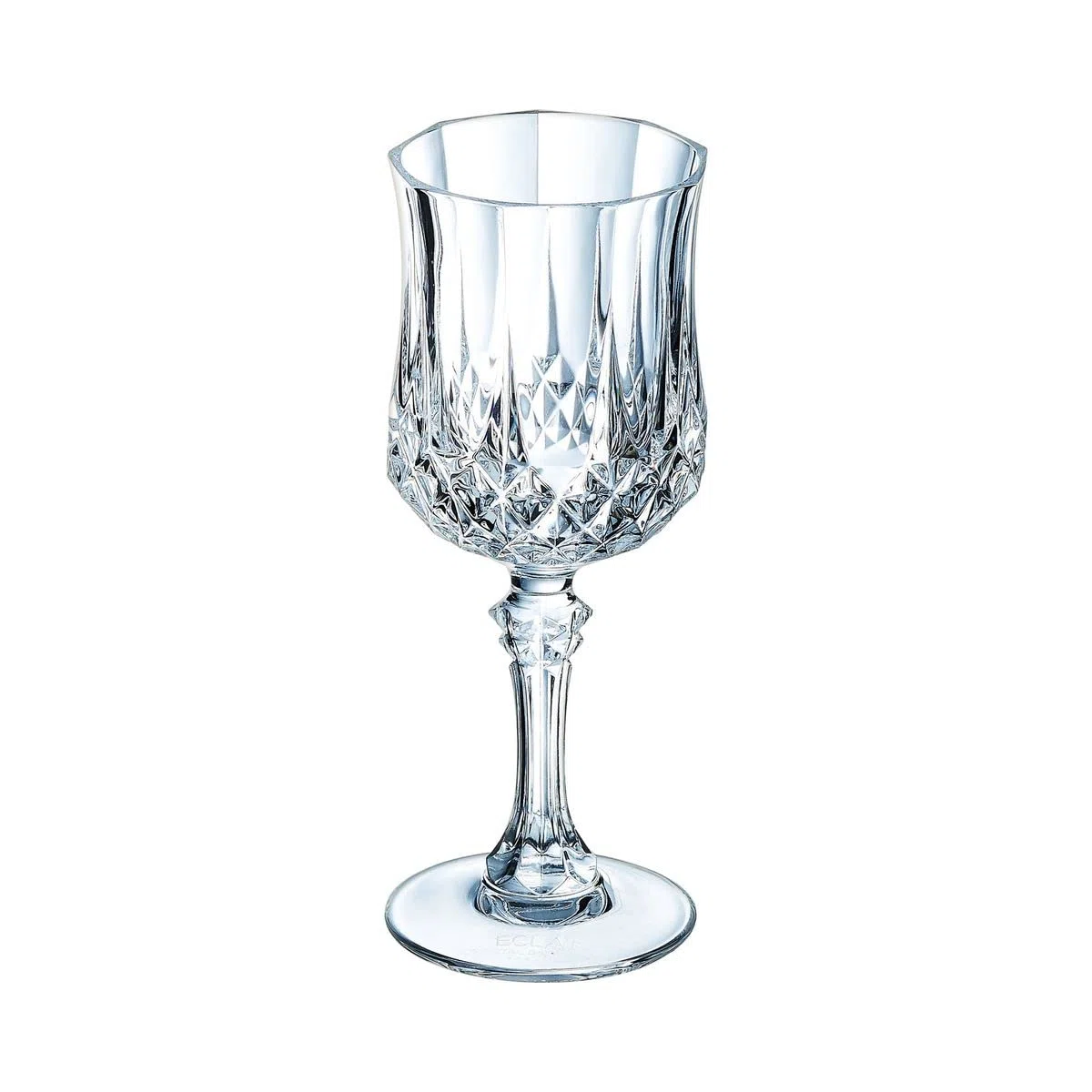 Eclat Cristal D'Arques Longchamp, bicchiere da vino, in cristallo, 17 cl, confezione da 6