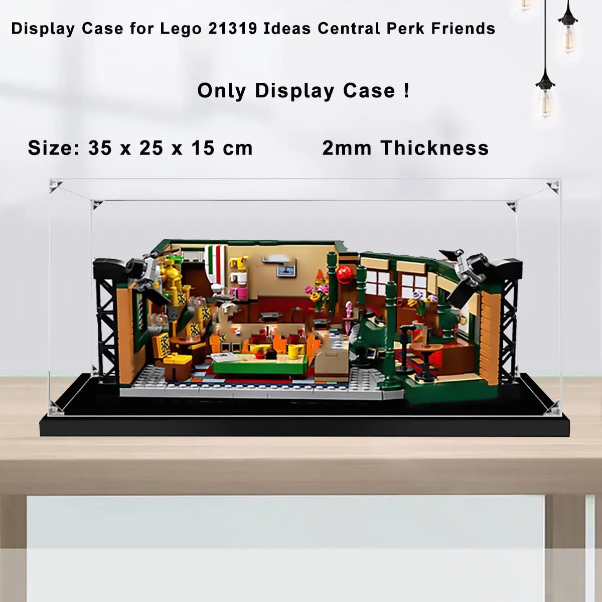 Teca Espositiva in Acrilico per Lego-21319 (Central Perk Friends) Modello - Vetrina (Solo Vetrina, Senza Modello)