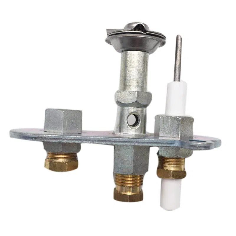 EKCOS Gas liquefatto Argento Testa di accensione trigeminale fornello a Gas for Mancanza di Ossigeno Accessori for dispositivi di Protezione Contro Lo spegnimento della Fiamma