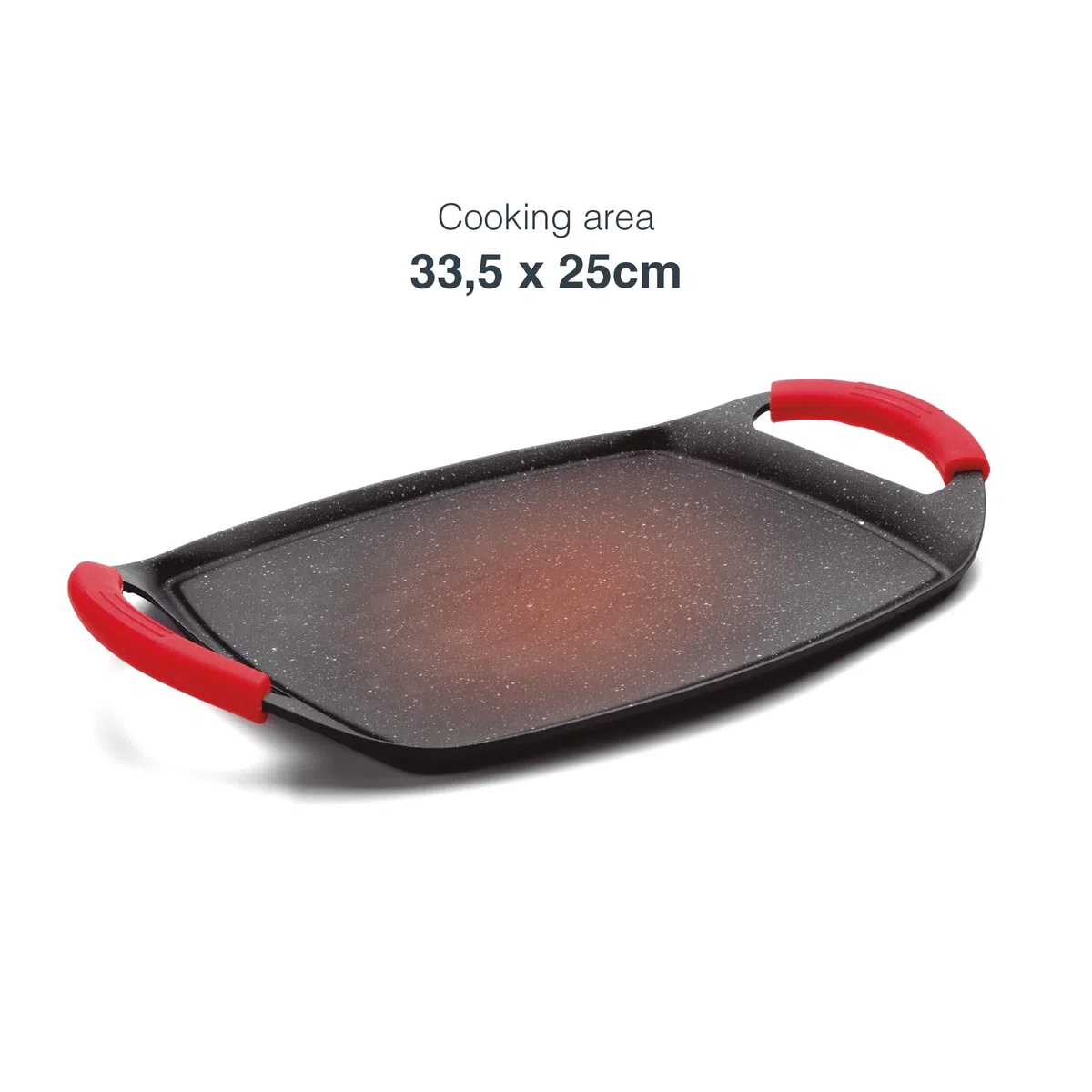 Lacor 25547- Piastra/Grill di Alluminio pressofuso, 37 cm