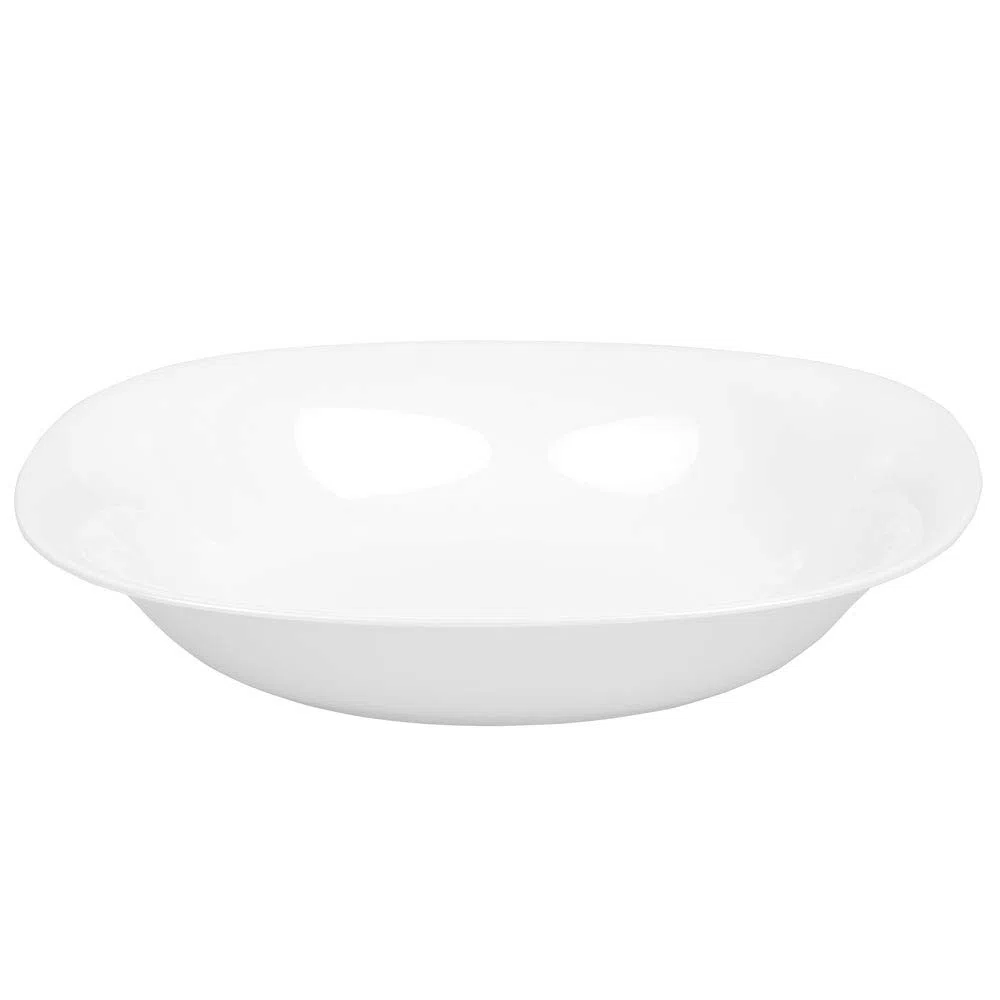 Luminarc Carine Servizio da Tavola, Forma Quadrata, Vetro, Bianco/Nero, 18 Pezzi