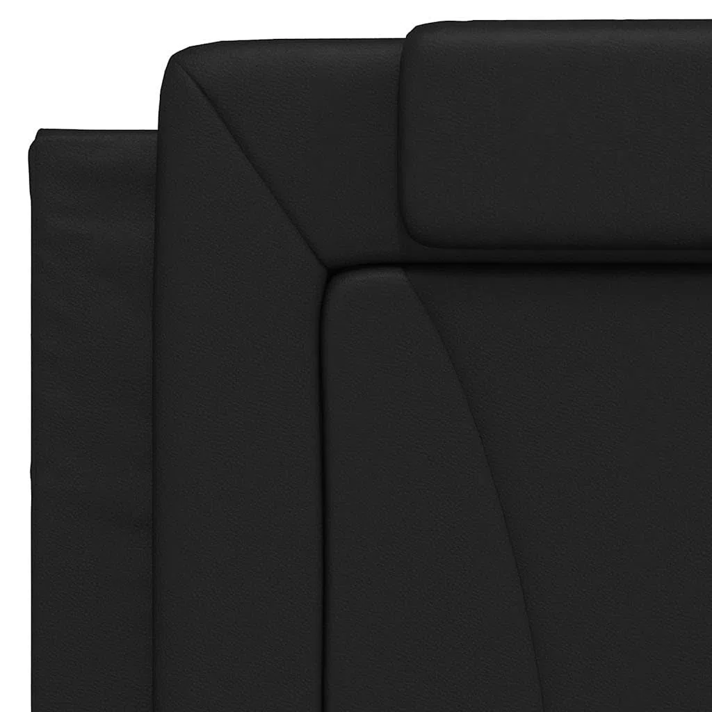 vidaXL Cuscino Testiera Viana Nero 100 cm in Similpelle
