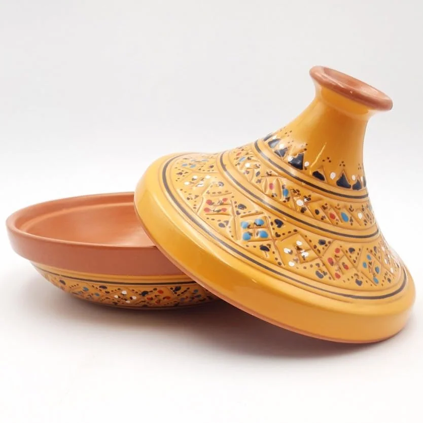 YODECO Tajine individuale svasato Marrakech giallo - D 22 cm