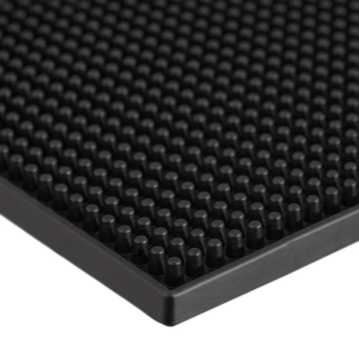 Relaxdays Tappetino Scolapiatti, Set 2, Tappeto per Lavello Cucina, Bar Mat 40x30 cm, Cola Piatti e Bicchieri, PVC, Nero