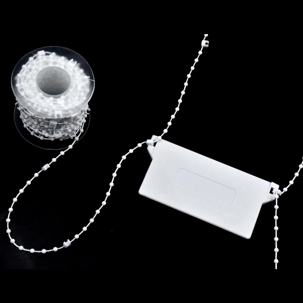 20 Pezzi Pesi di Tende Verticali & 10 m Catena per Tende Verticali, Stecche Doghe Dei Pesi Inferiori, Ricambio Lamelle per Accessori Tende Verticali Ufficio Casa Camera, Bianco (127 mm)