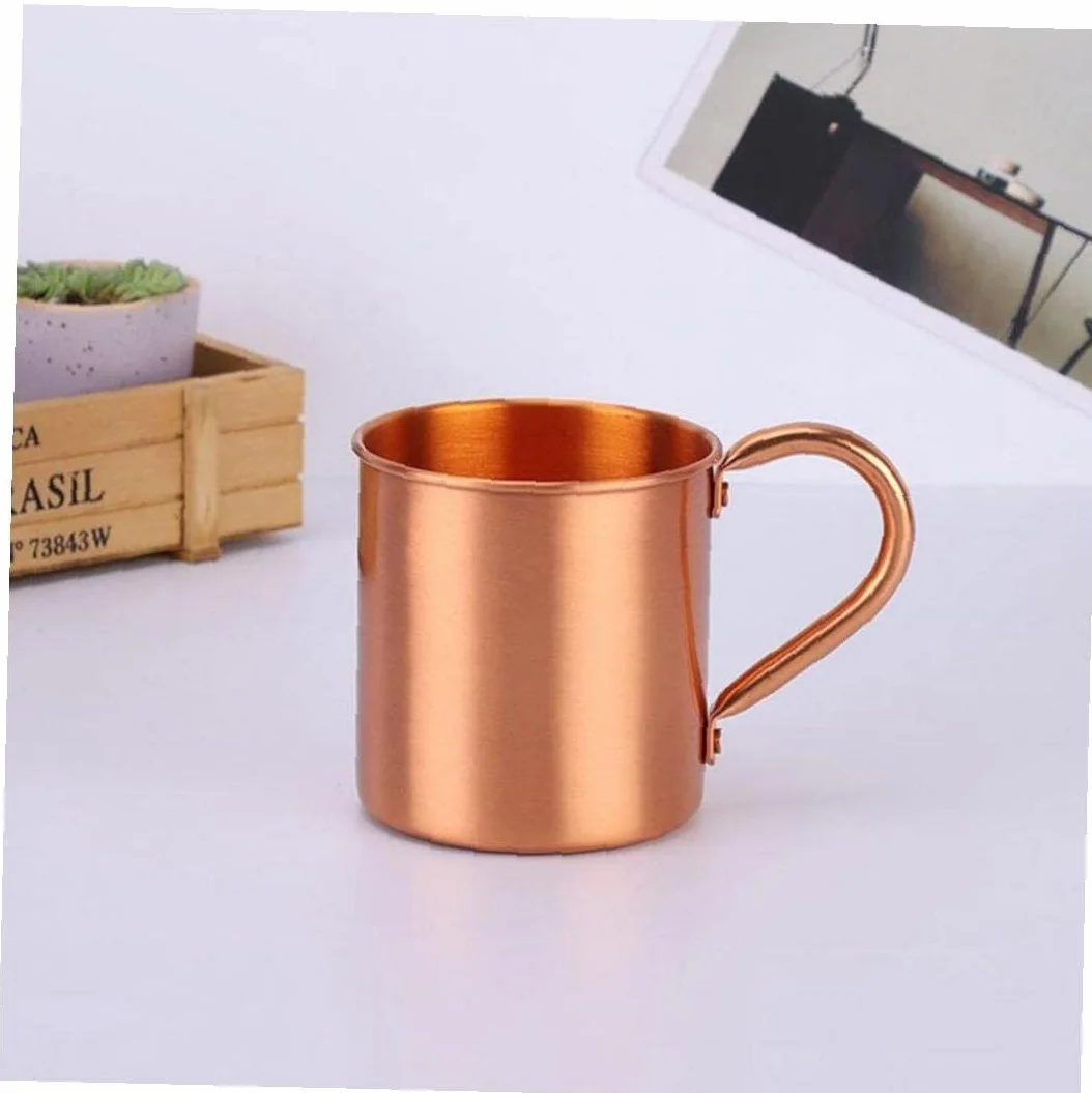 zalati Moscow Mule Mug rame puro senza fodera interna per cocktail caffè birra latte acqua